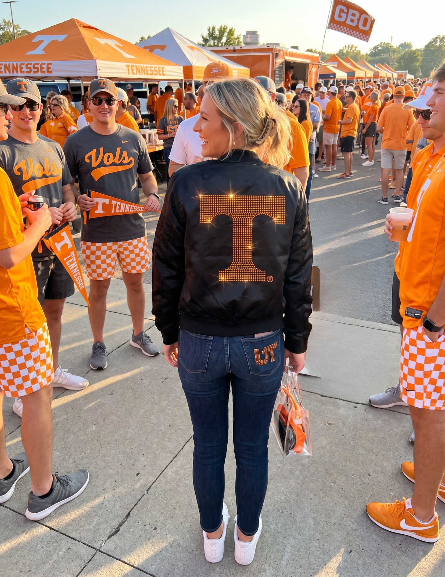 Tennessee Vols Big T Black Bomber
