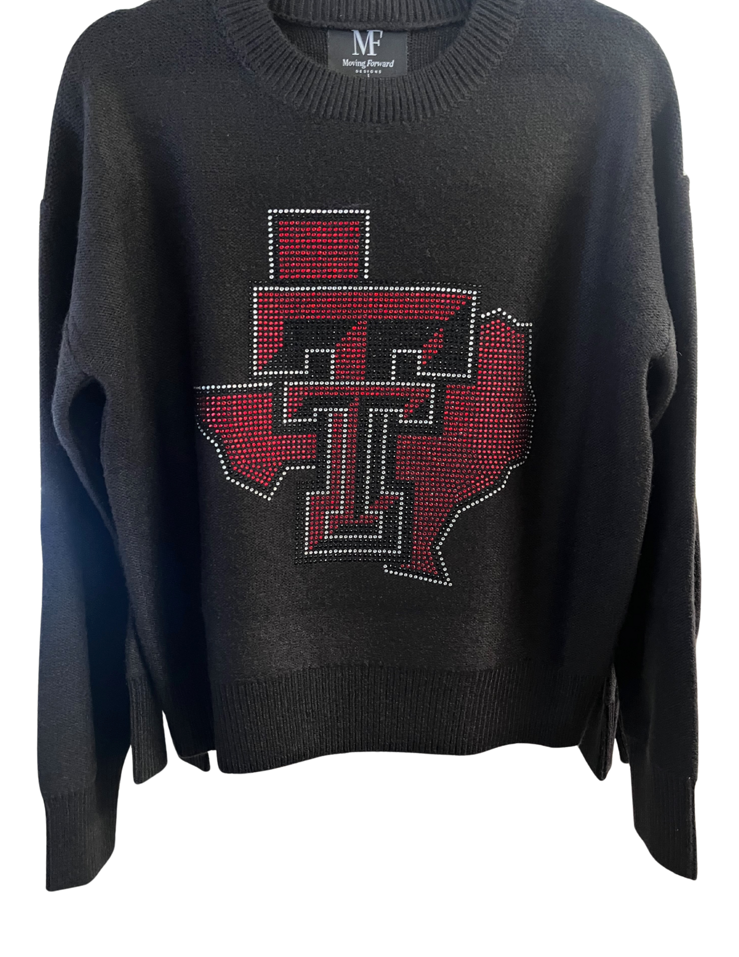 Licensed Game Day Sweater, Black, Texas Tech TT Map
