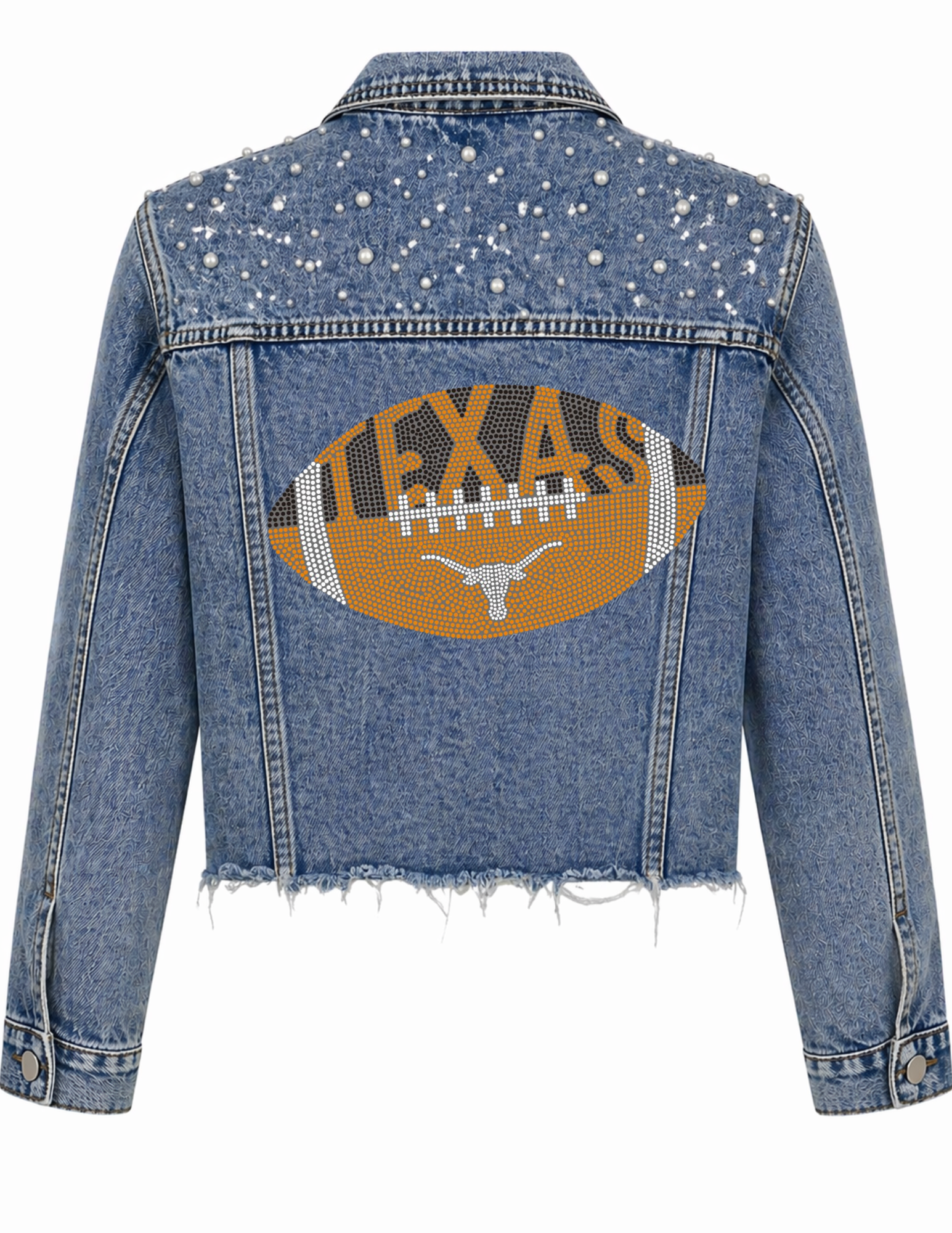 University of Texas-Austin Football Blue Denim Jacket