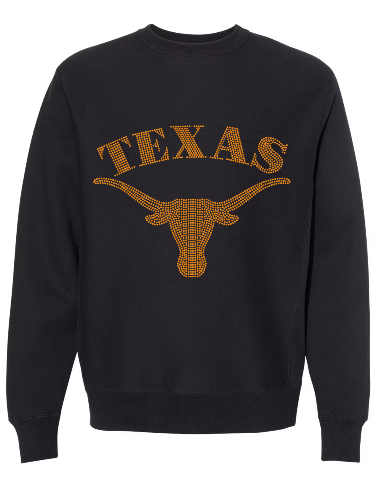 University of Texas-Austin Longhorn, Black Crewneck Sweatshirt