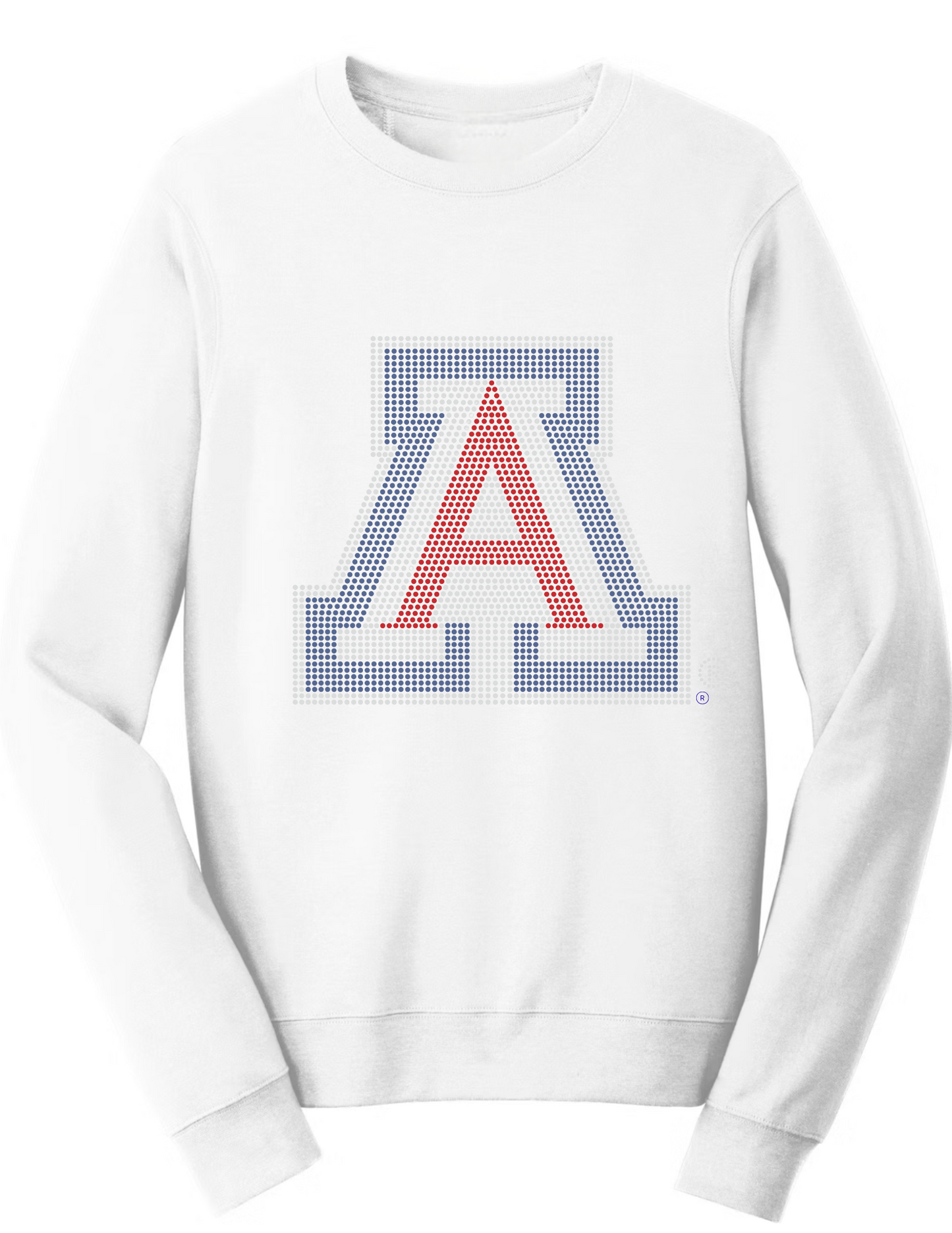 Licensed Game Day Sweatshirt, White, Univ of Arizona A