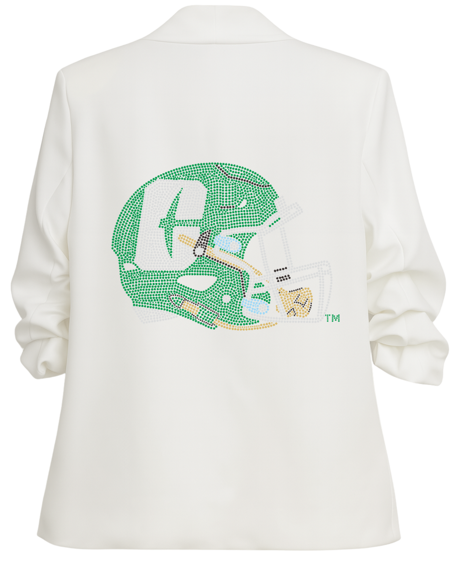Licensed Game Day, White Blazer, Univ of N Carolina Charlotte Helmet