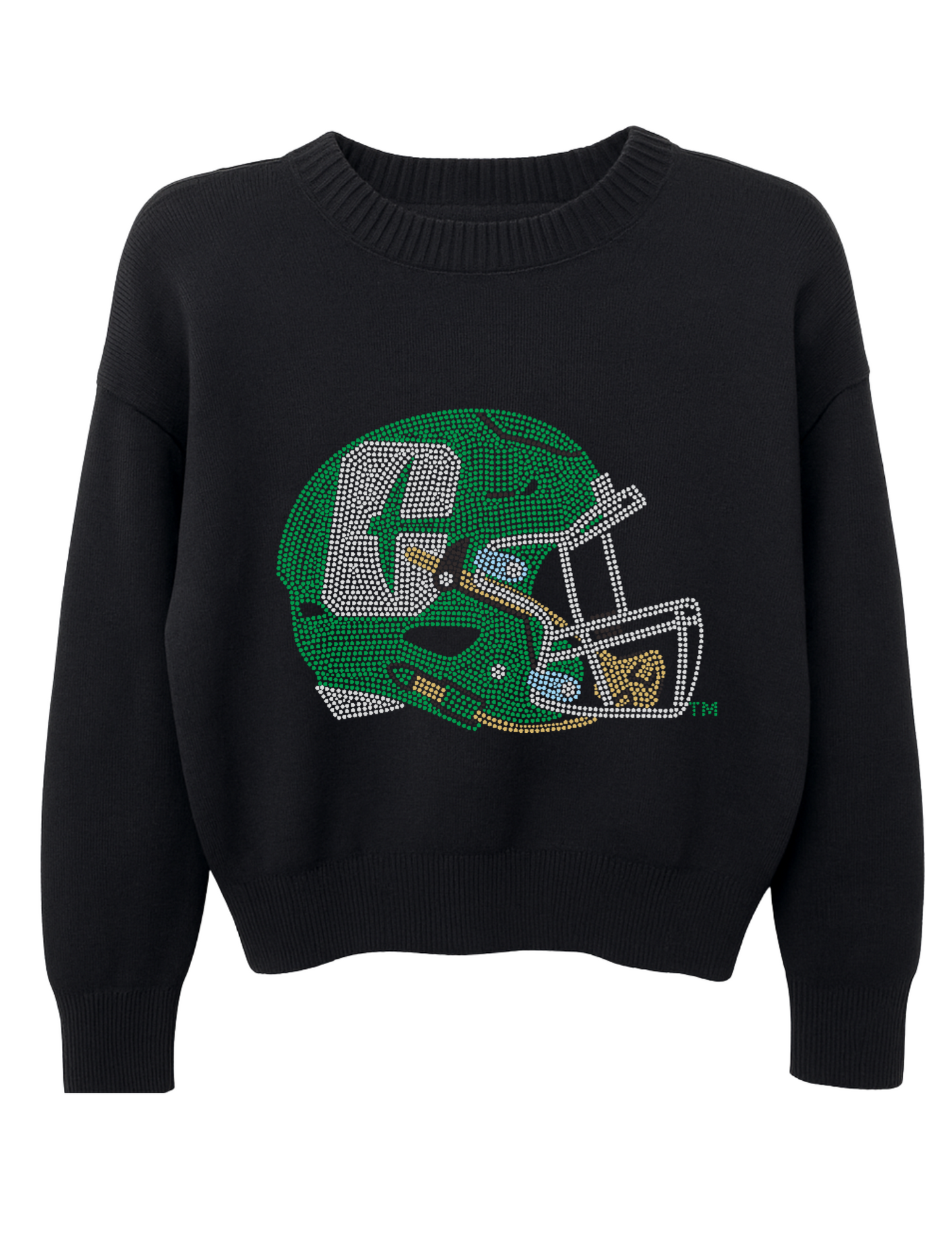Licensed Game Day Sweater, Black, Univ of N Carolina Charlotte Helmet