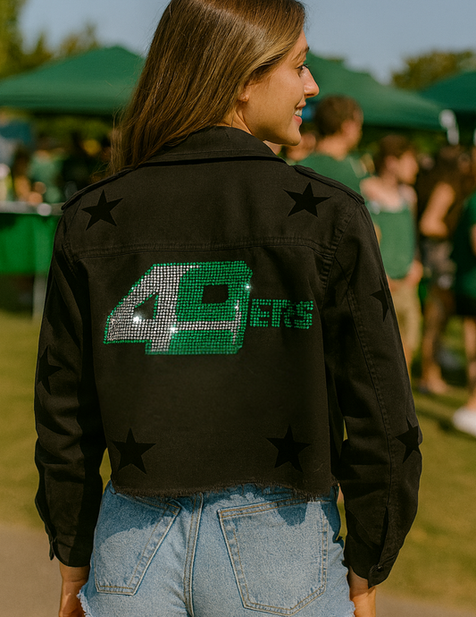 Licensed Game Day Shacket, Black, Univ of N Carolina Charlotte 49ers