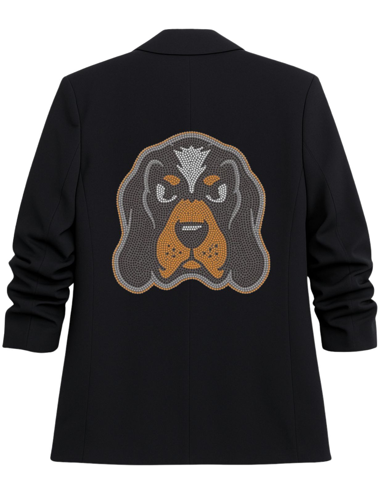 Tennessee Vols Smokey Black Ruched Blazer