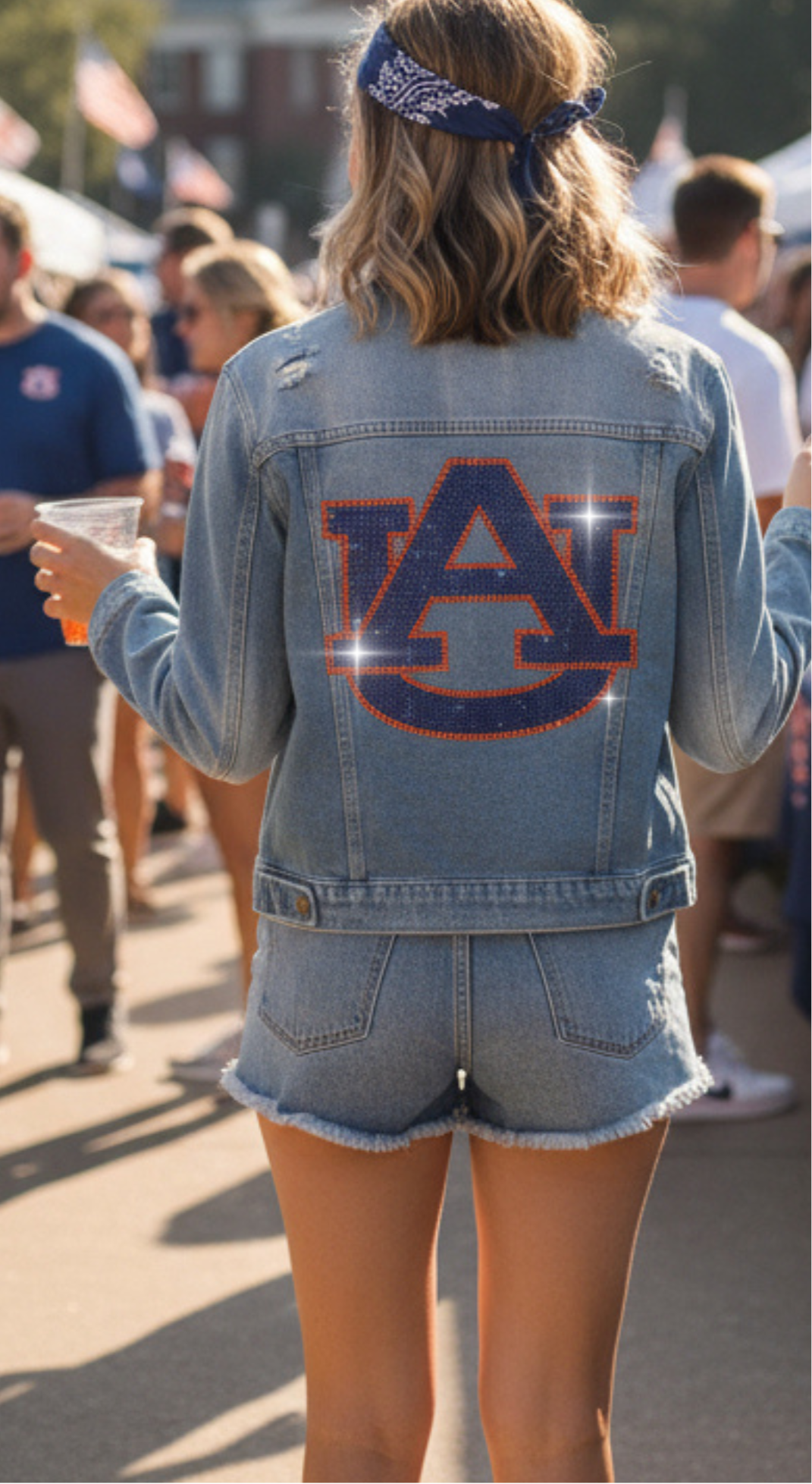 Licensed Game Day Jacket, Blue Denim, Auburn Univ Navy AU