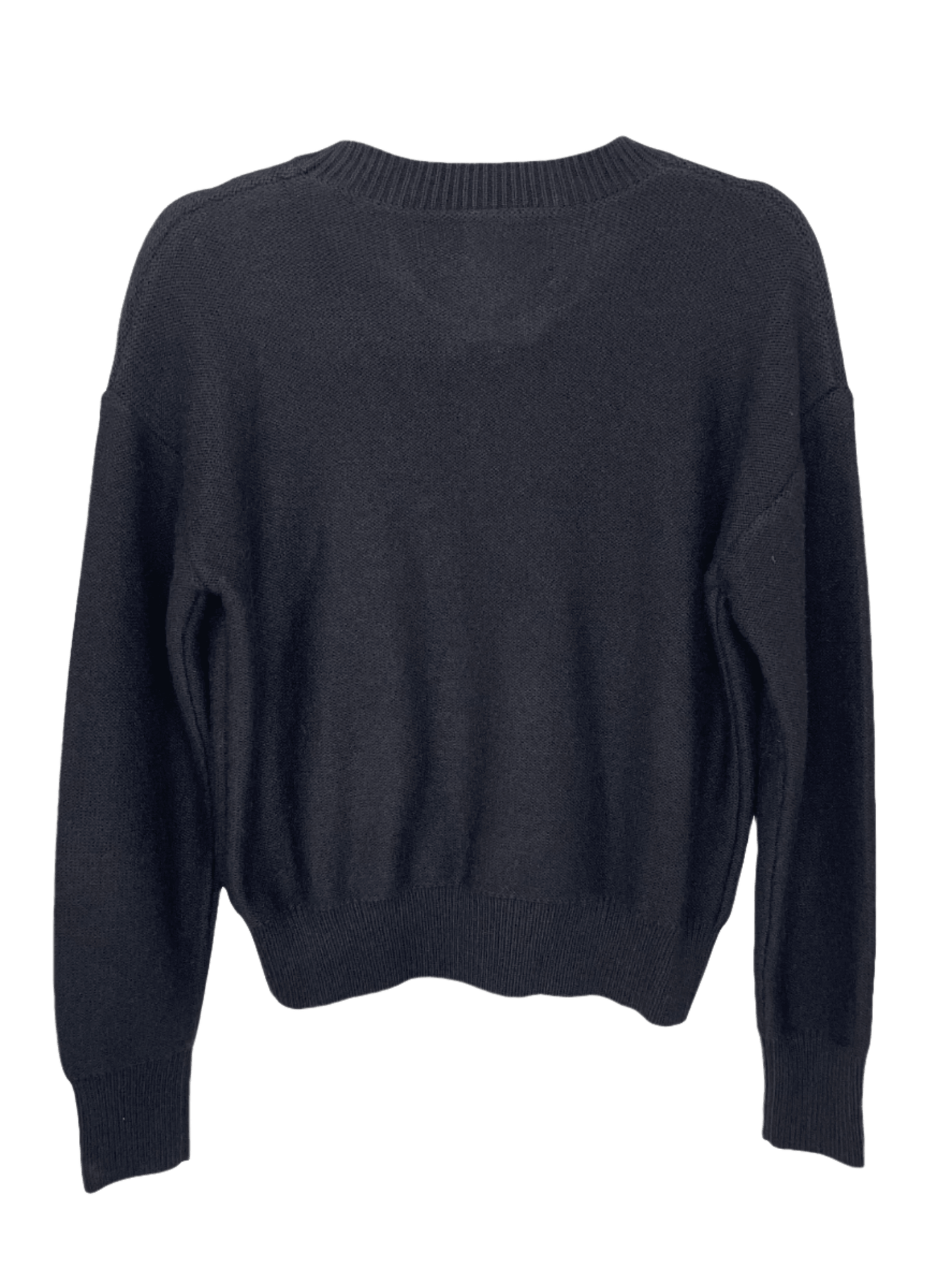 Sweater, Crewneck Black, Skull Flowers