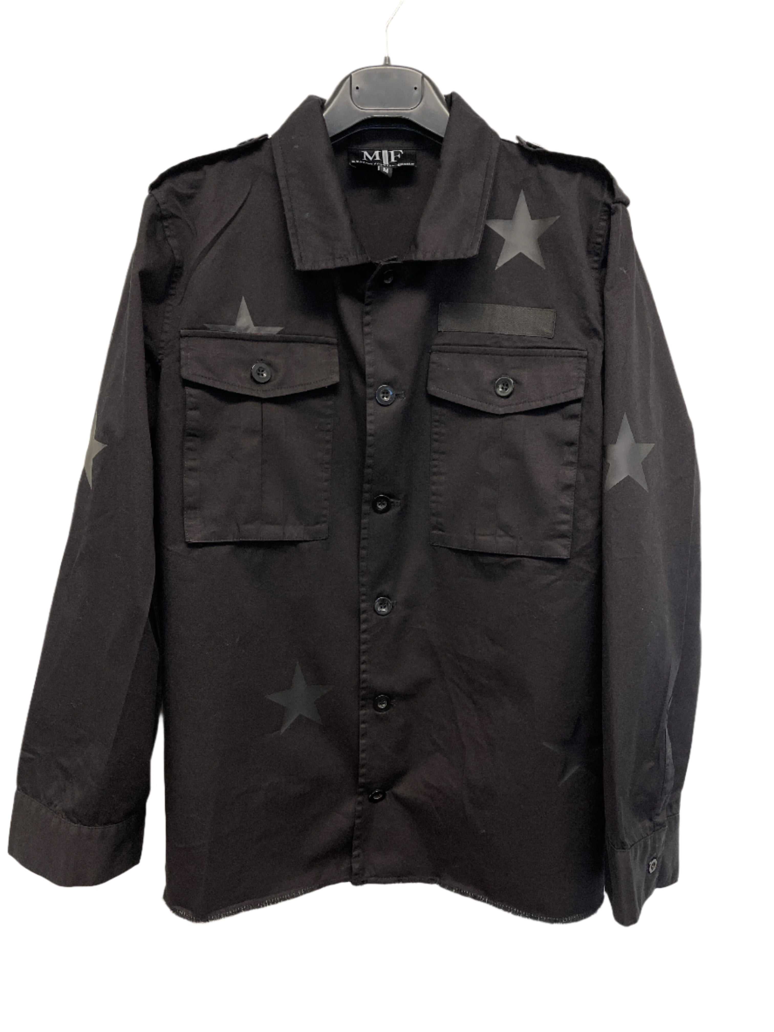 Wake Forest Script Black Shacket