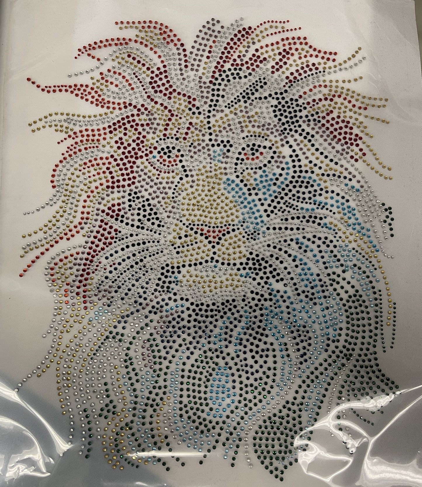 Applique, Crystal, Colorful Lion