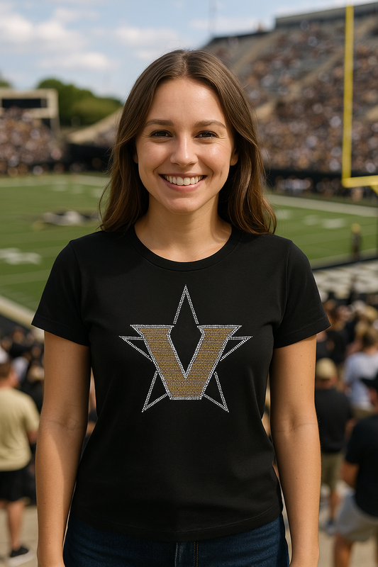Licensed Game Day T-Shirt, Black, Vanderbilt Star V