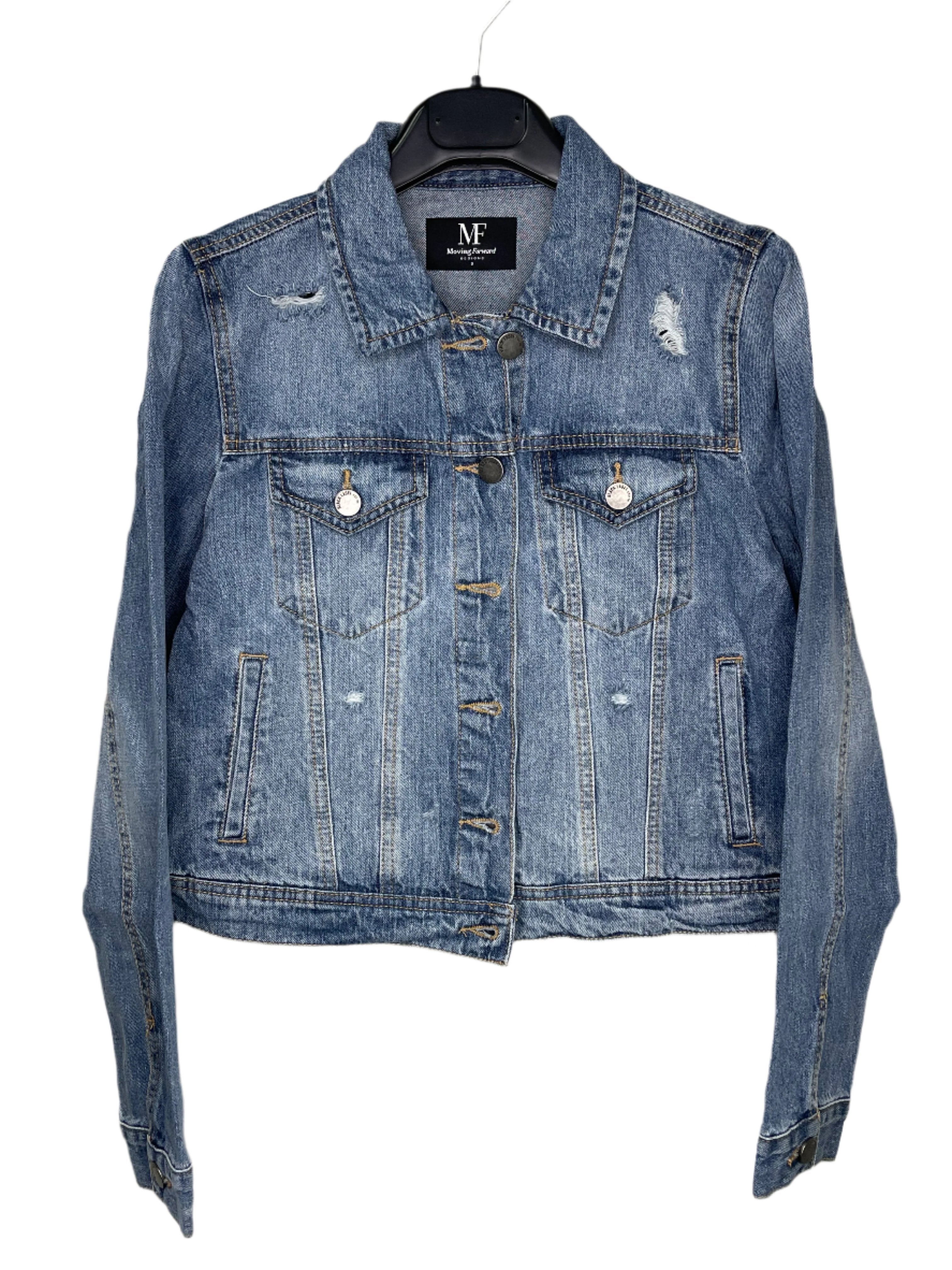 Ole Miss Helmet Blue Denim Jacket