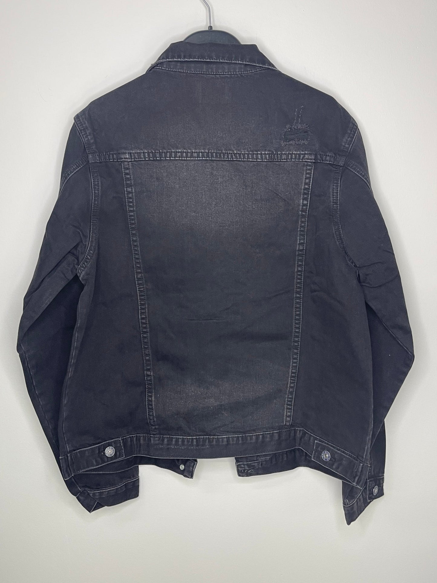Jacket, Denim, Oversized, Black