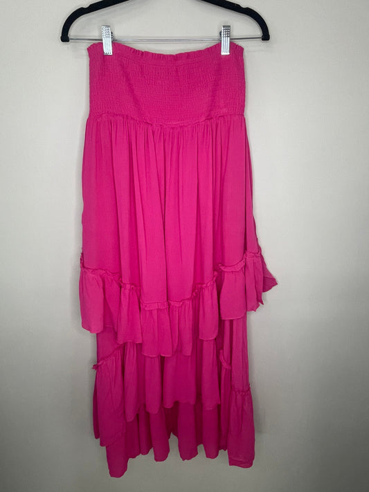 Dress/Ruched Skirt, Pink
