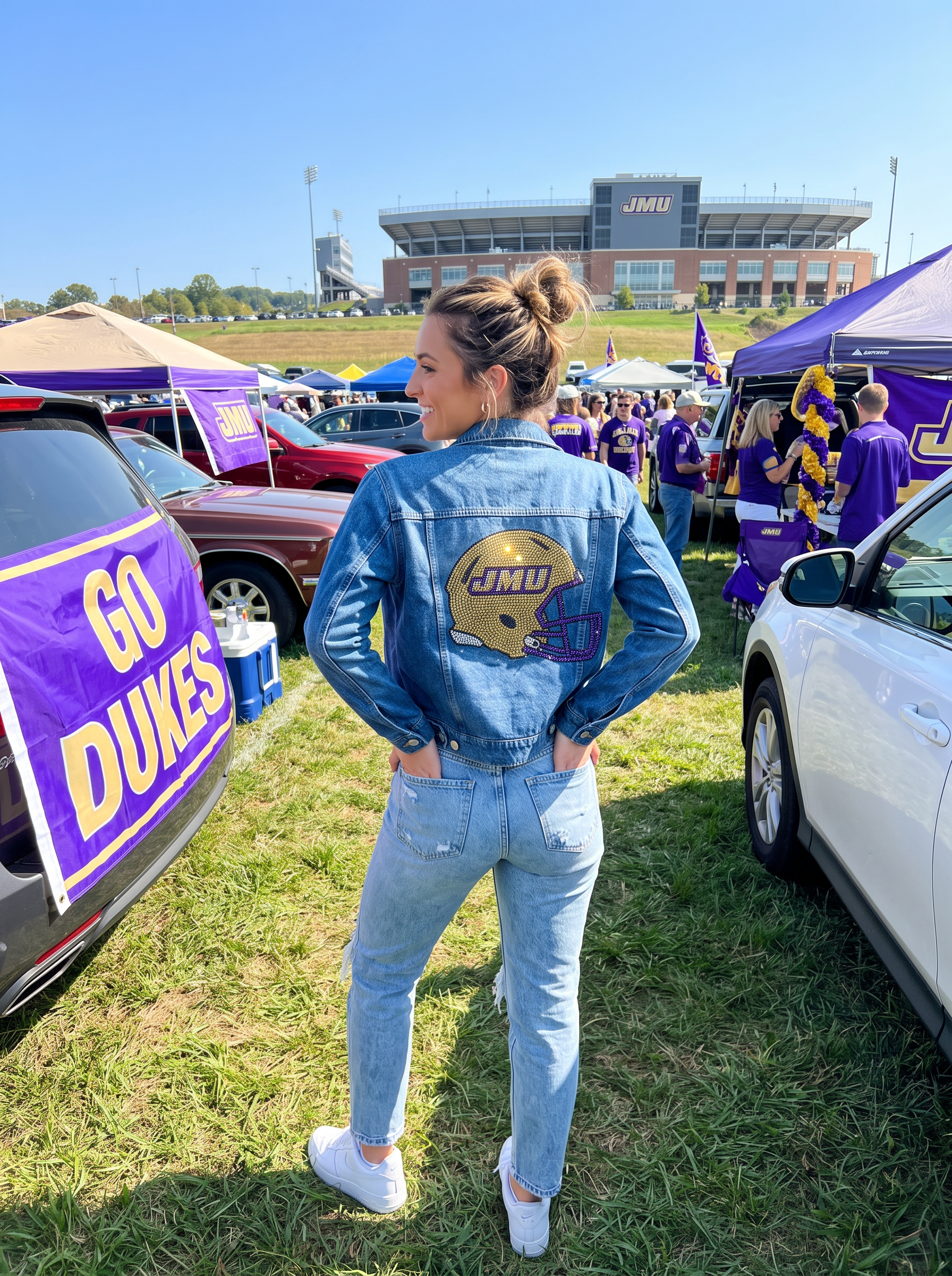 James Madison Helmet Blue Denim Jacket