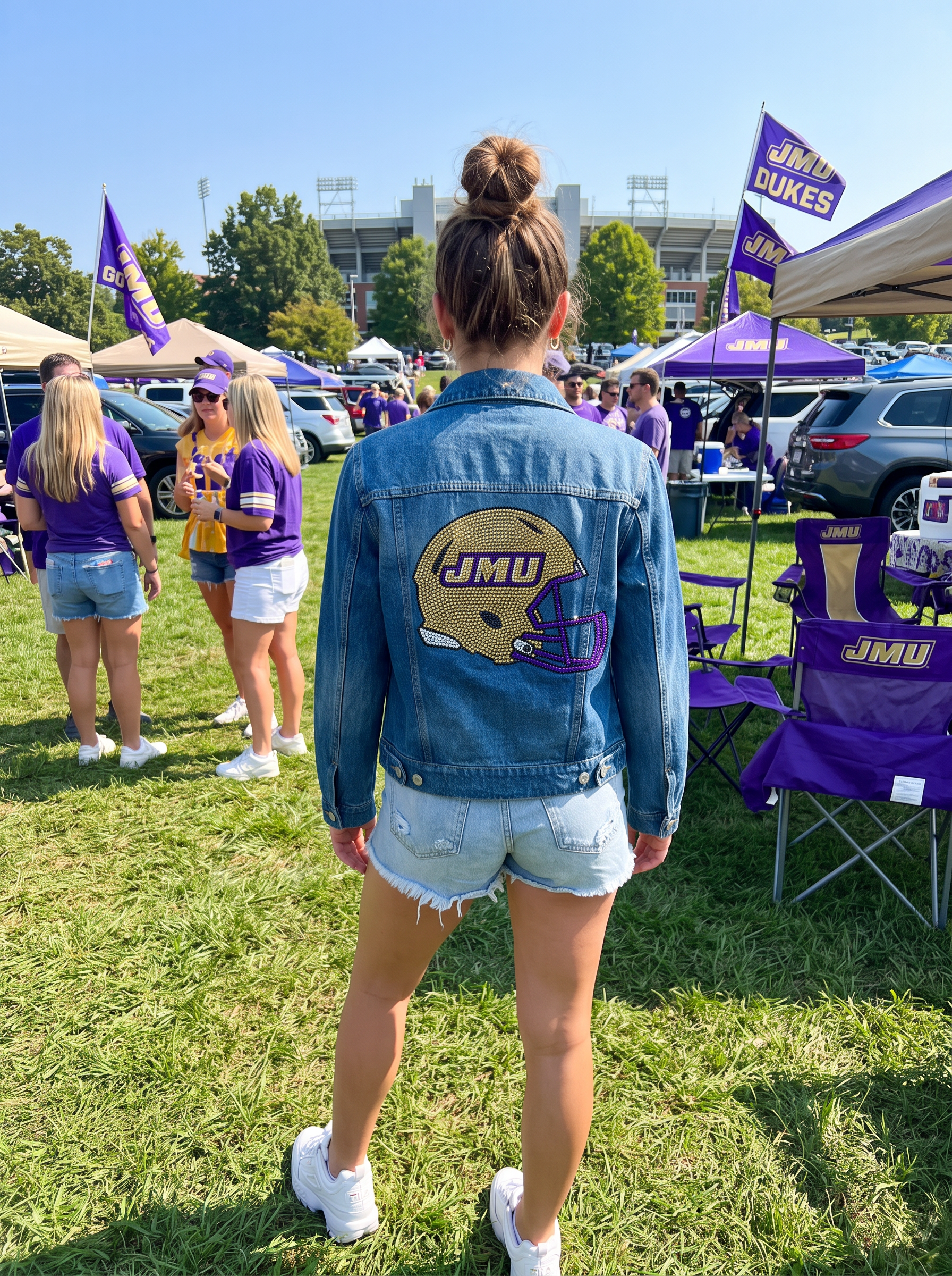 James Madison Helmet Blue Denim Jacket