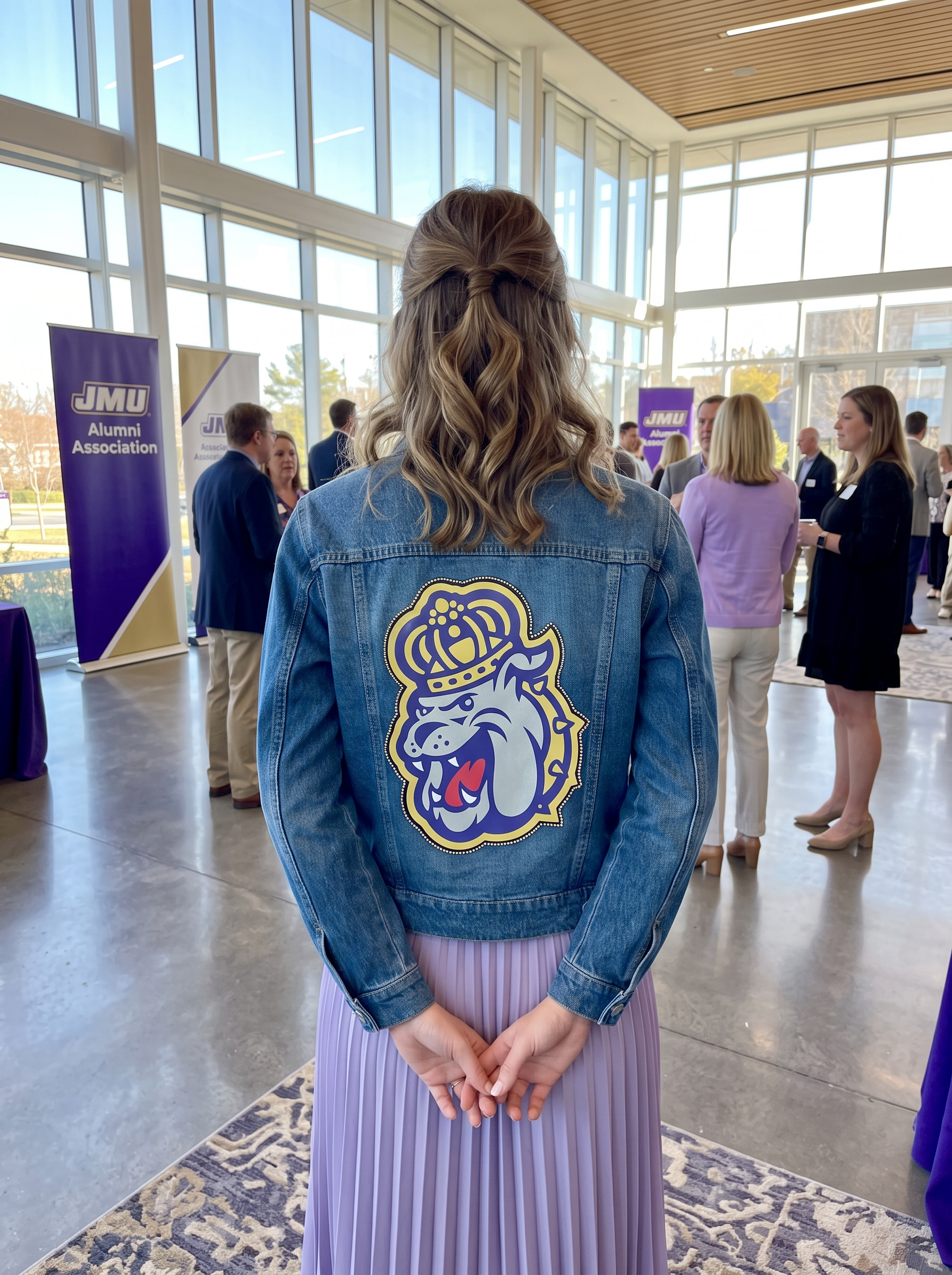 James Madison Mixed Media Duke Blue Denim Jacket
