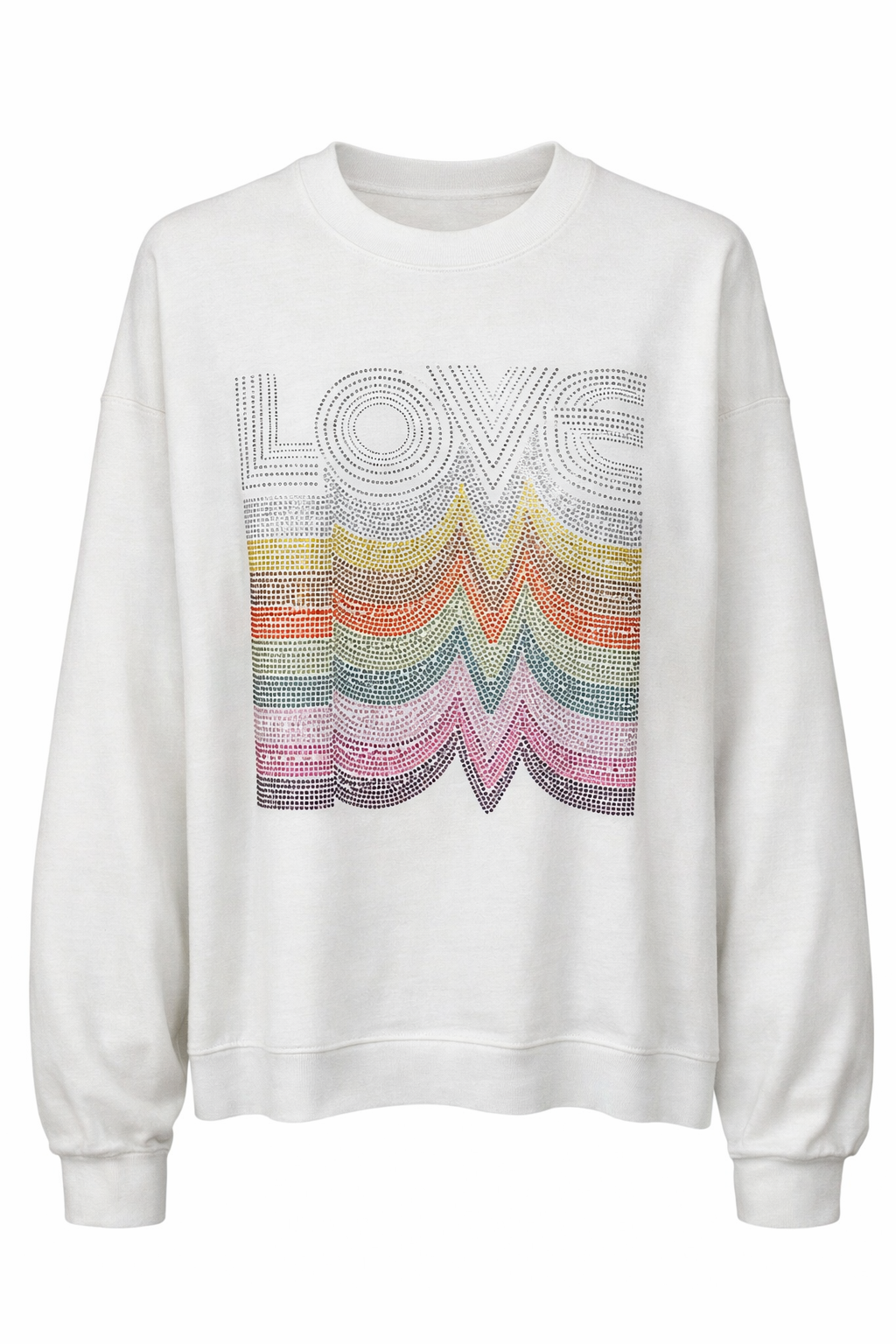Love Repeater Crewneck White Sweatshirt
