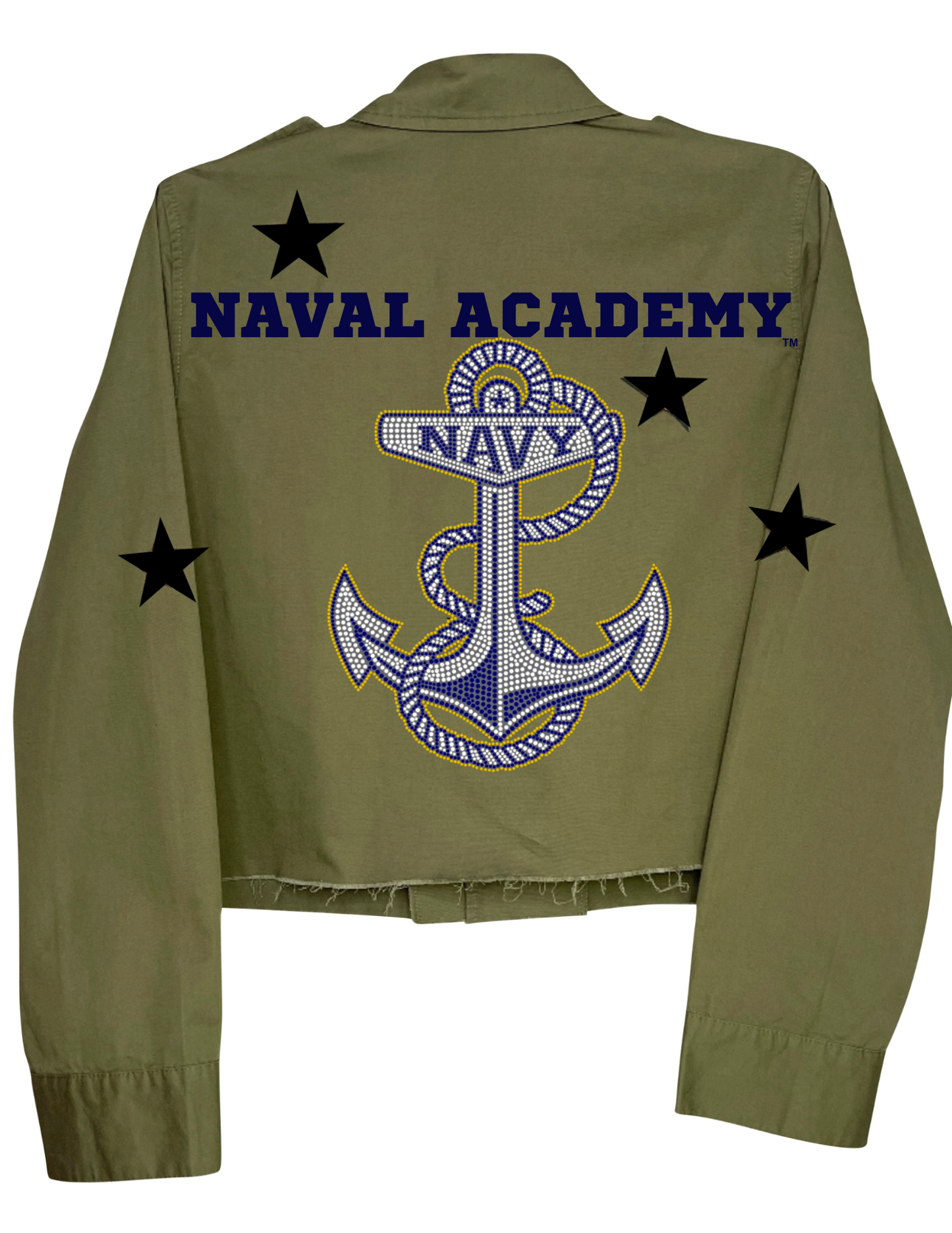 Licensed Game Day Shacket, Army Green, Naval Academy & Anchor