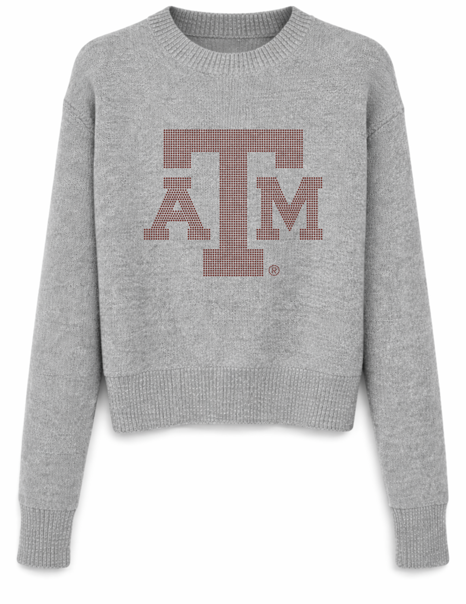 Texas A&M Logo Gray Crewneck Sweater