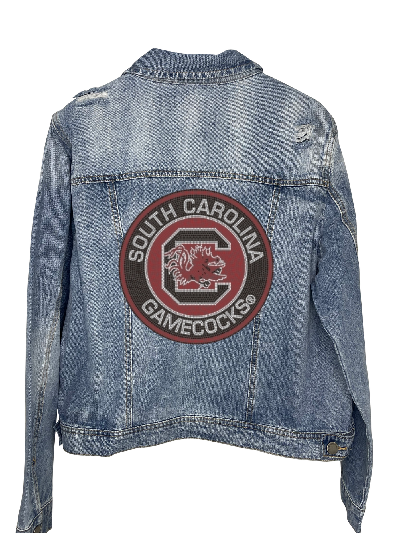 Licensed Game Day Jacket, Denim, University of South Carolina, Circle Gamecock