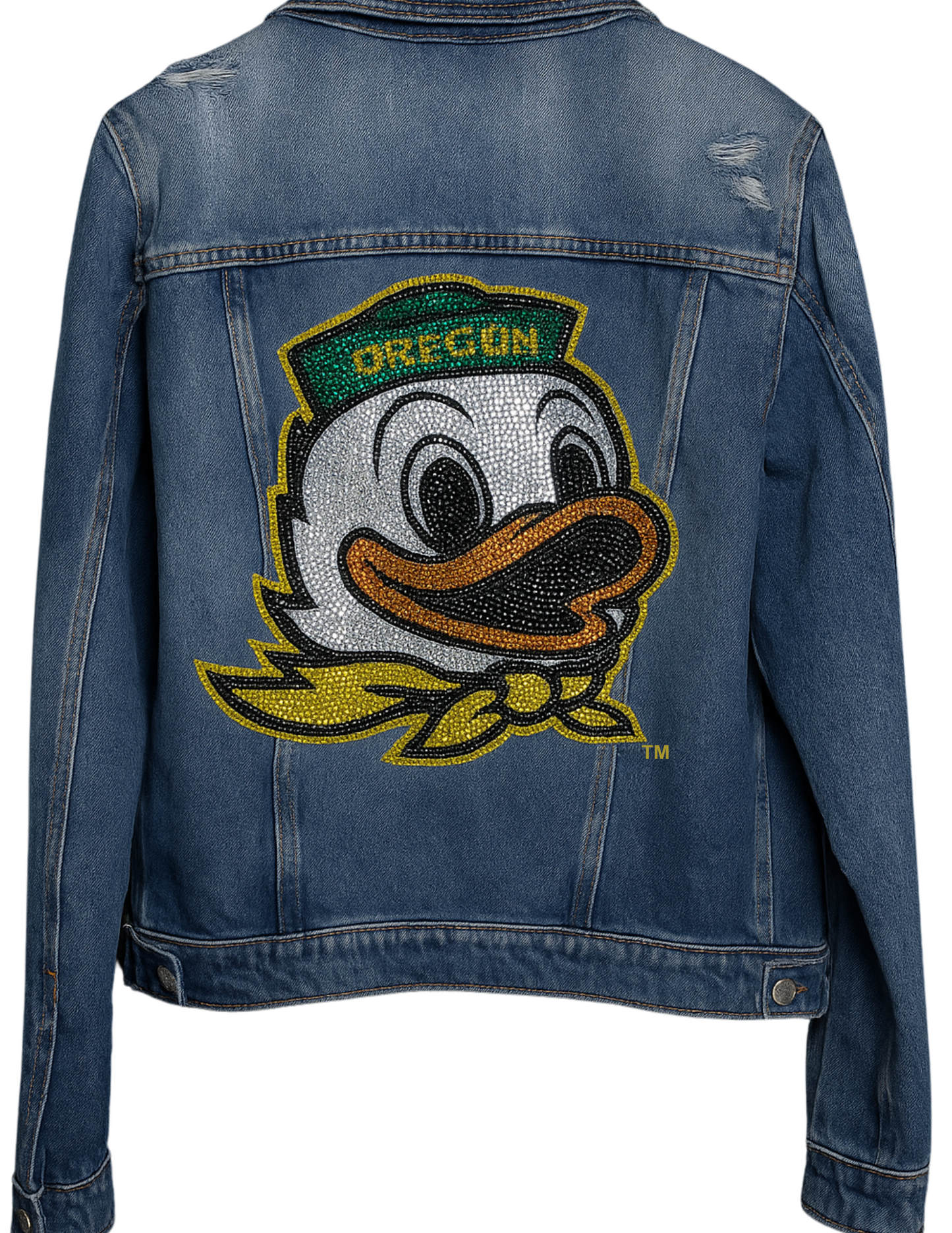 Licensed Game Day Jacket, Blue Denim, University of Oregon Duck