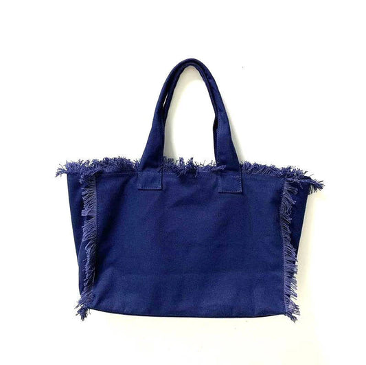 Bag, Tote, Canvas, Blue