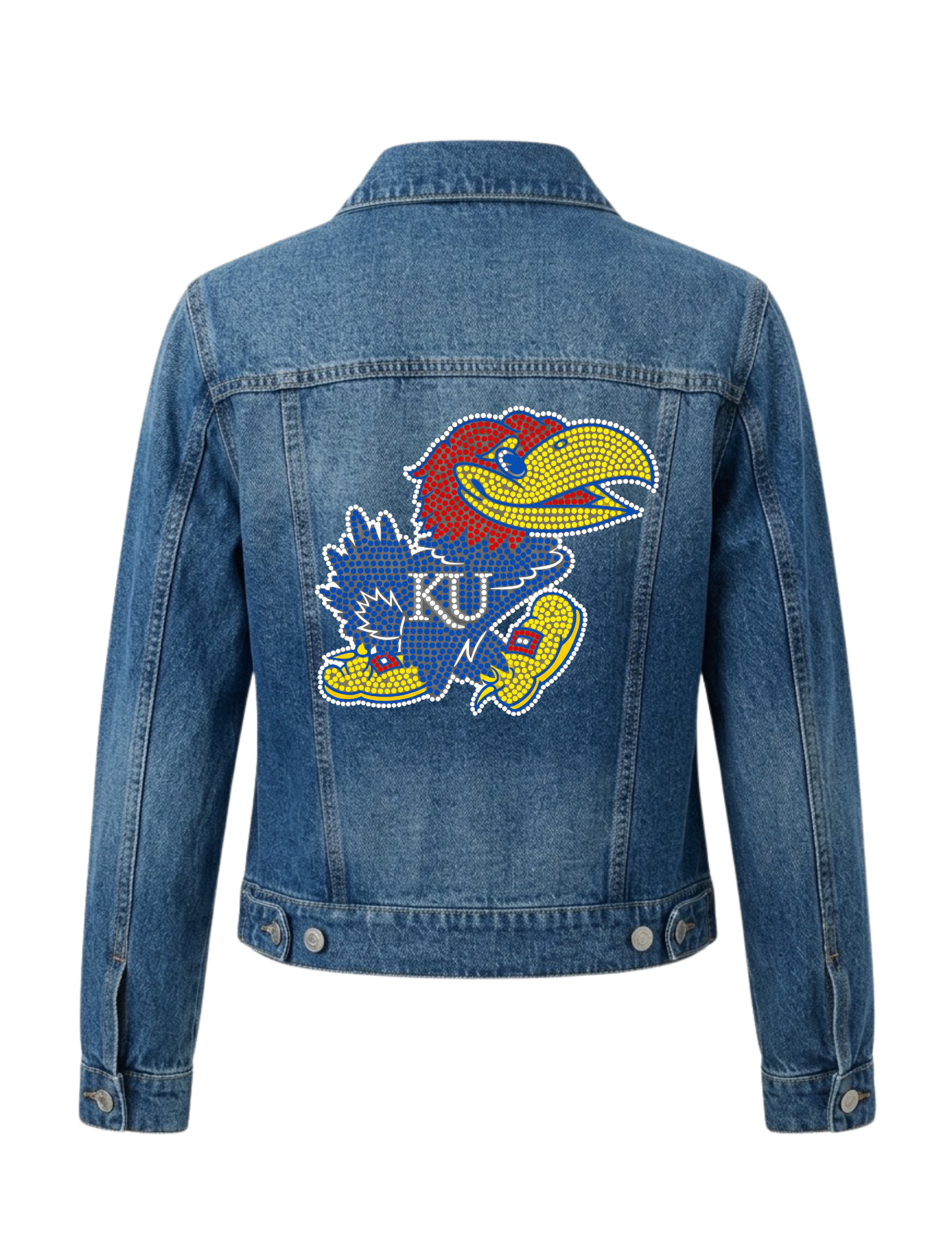 University of Kansas Jayhawk Blue Denim Jacket