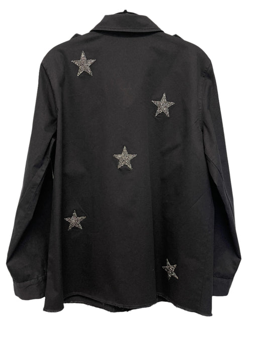 Shacket, Army Black, Gunmetal Stars