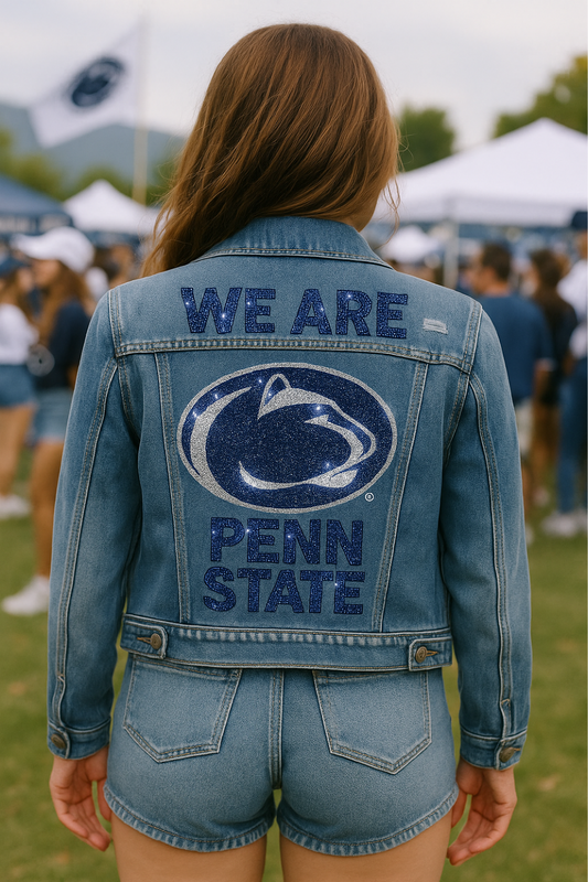Licensed Game Day Jacket, Denim, Penn State We Are Penn State