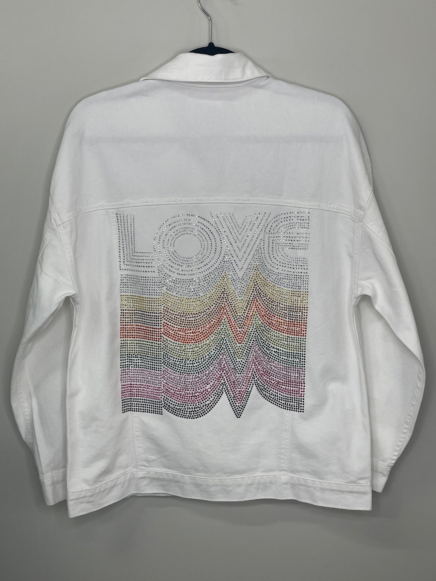 Jacket, White Denim Oversized, Love Repeater