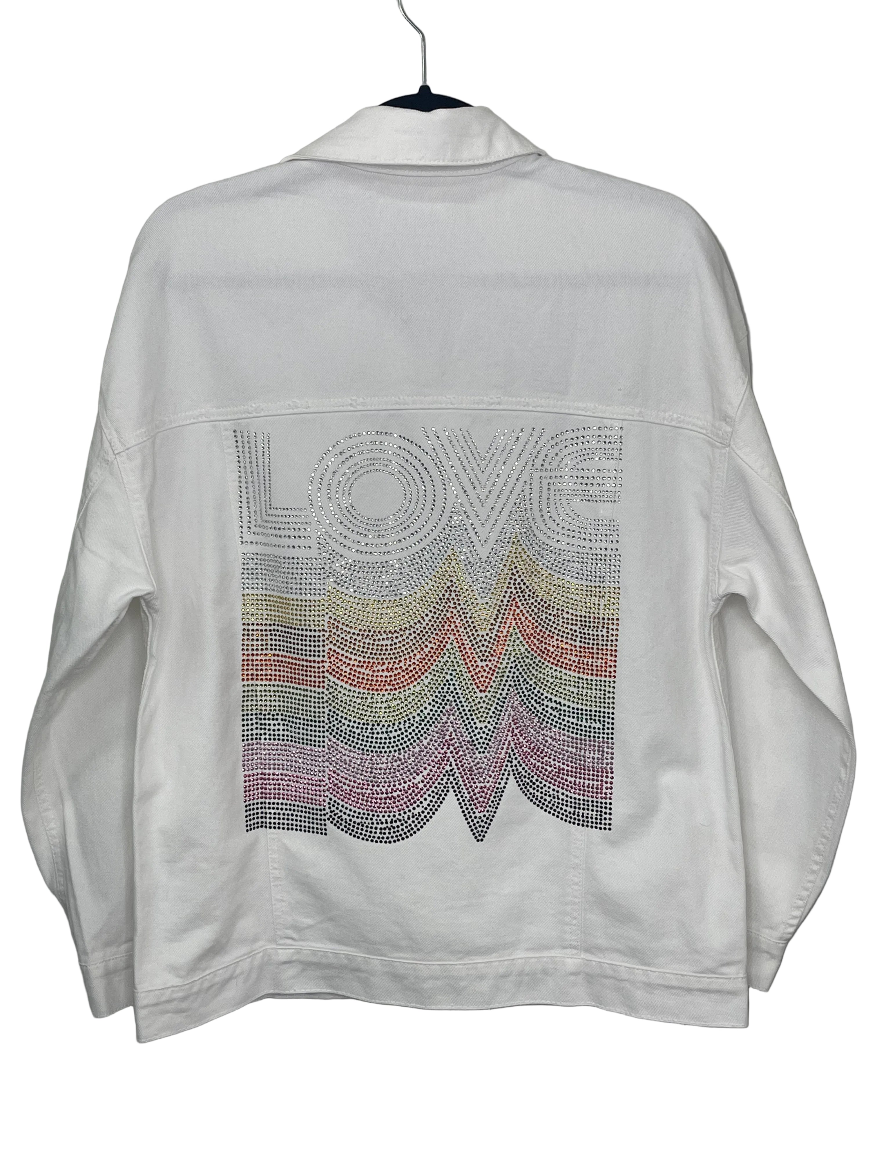 Jacket, White Denim Oversized, Love Repeater