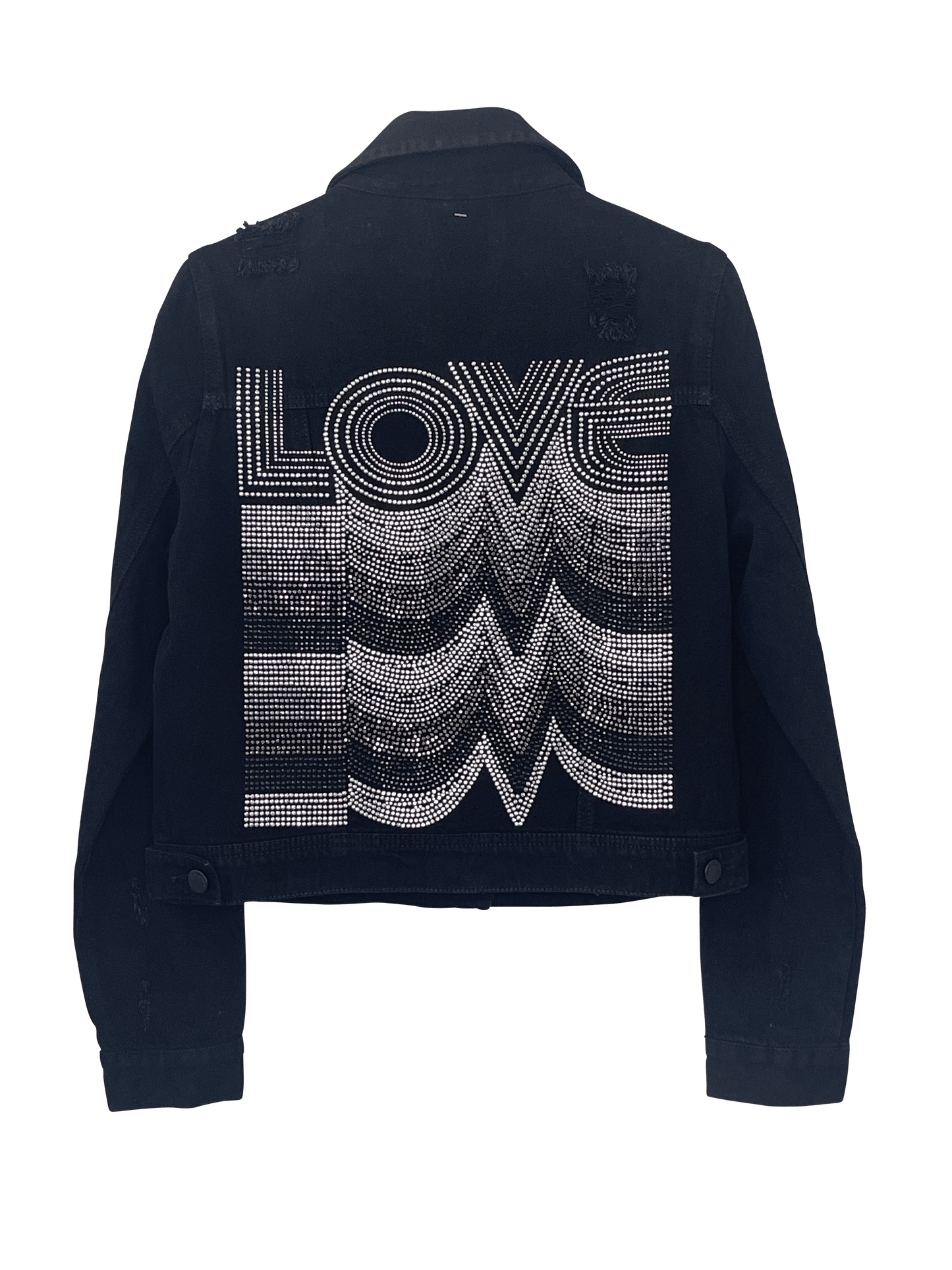Jacket, Black Denim, Gunmetal Love Repeater