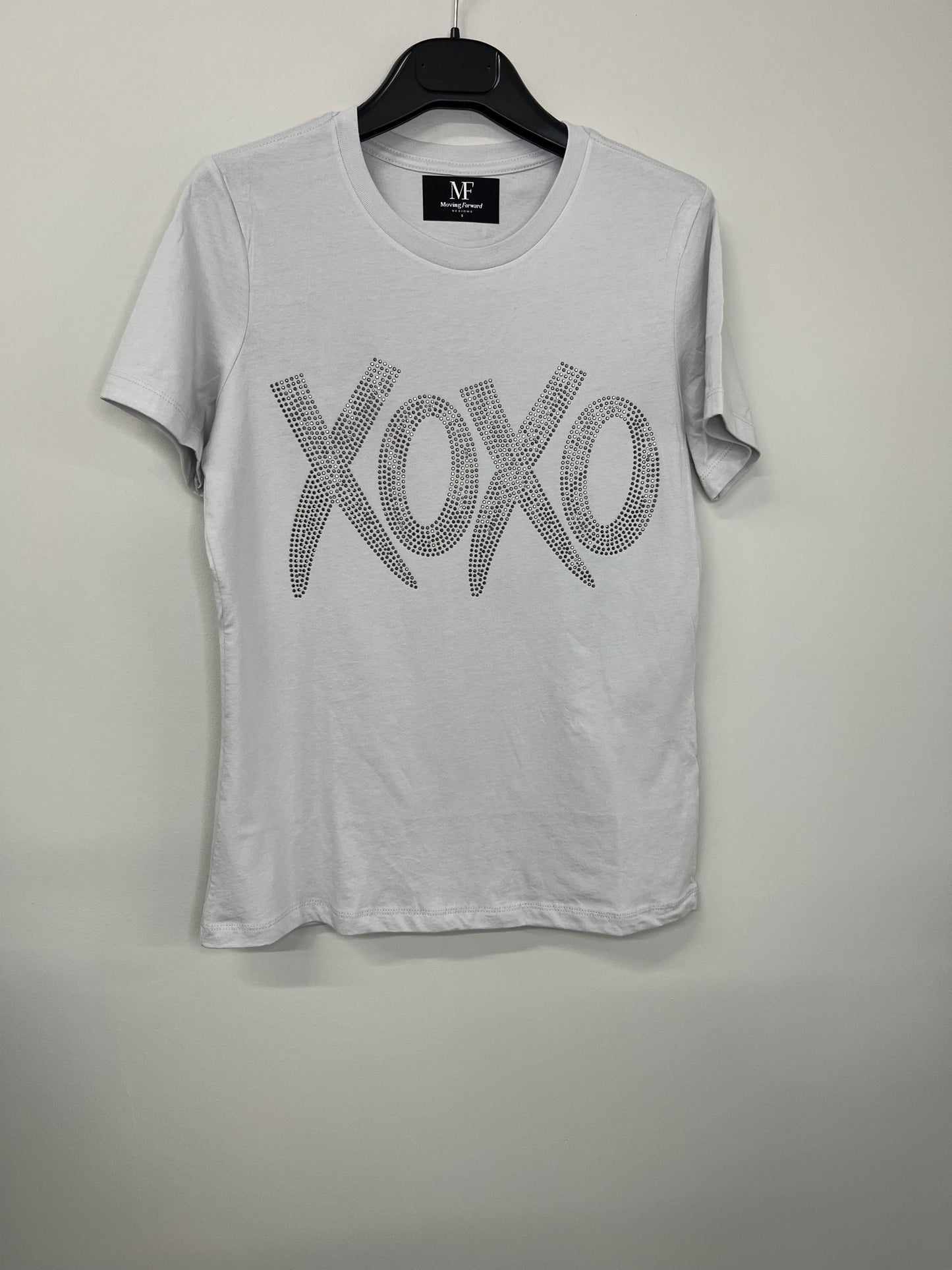 T-Shirt, Short Sleeve Light Gray, XOXO