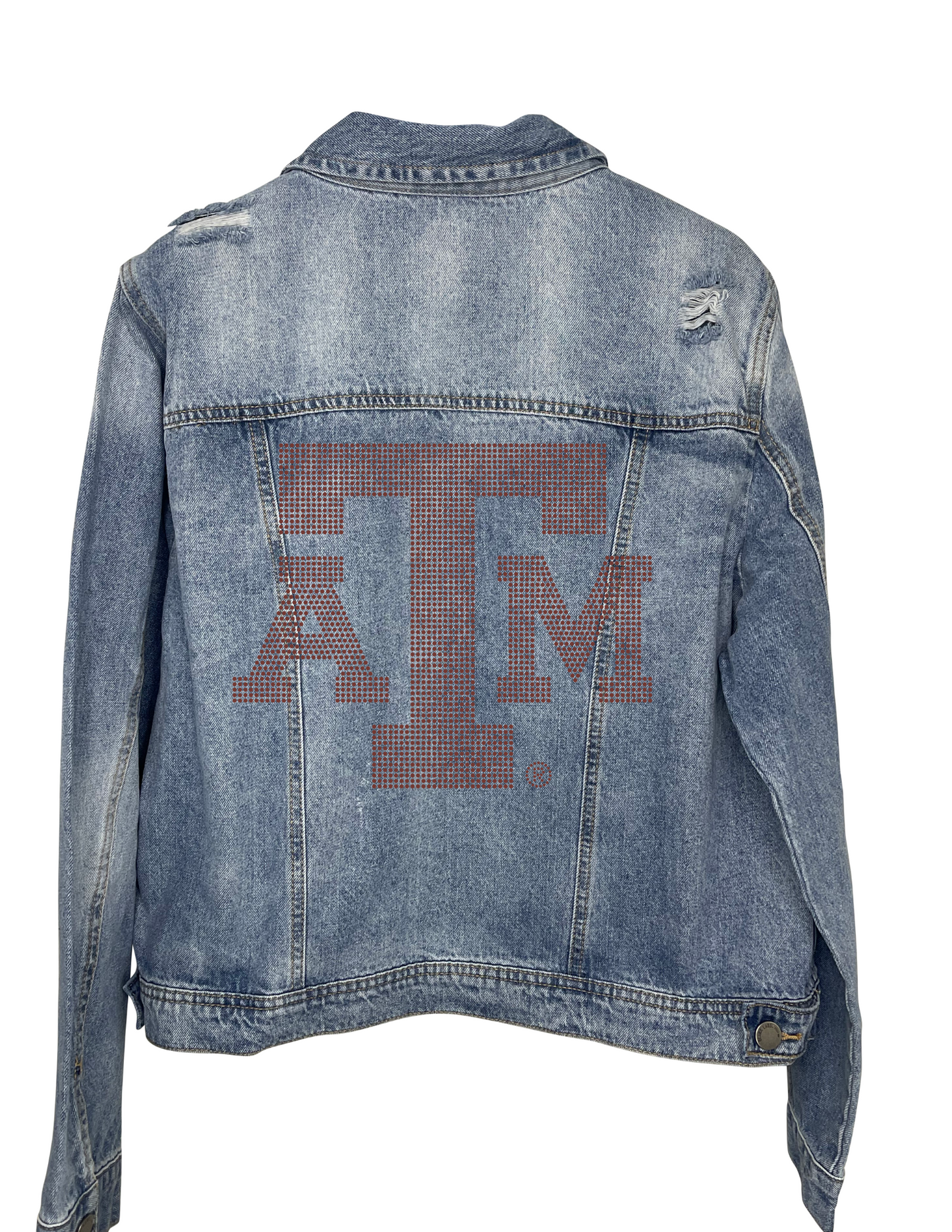 Texas A&M Logo Blue Denim Jacket