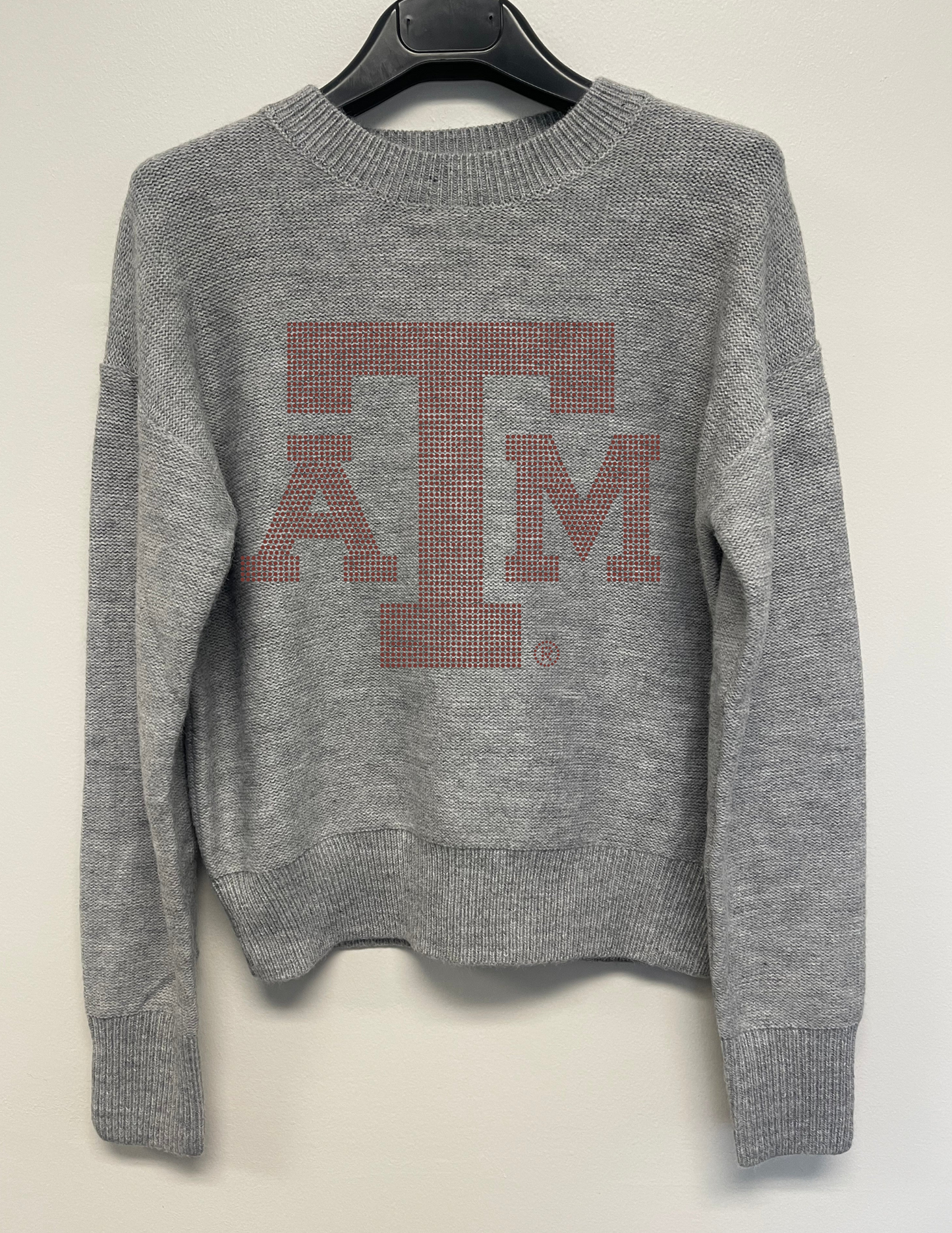 Texas A&M Logo Gray Crewneck Sweater
