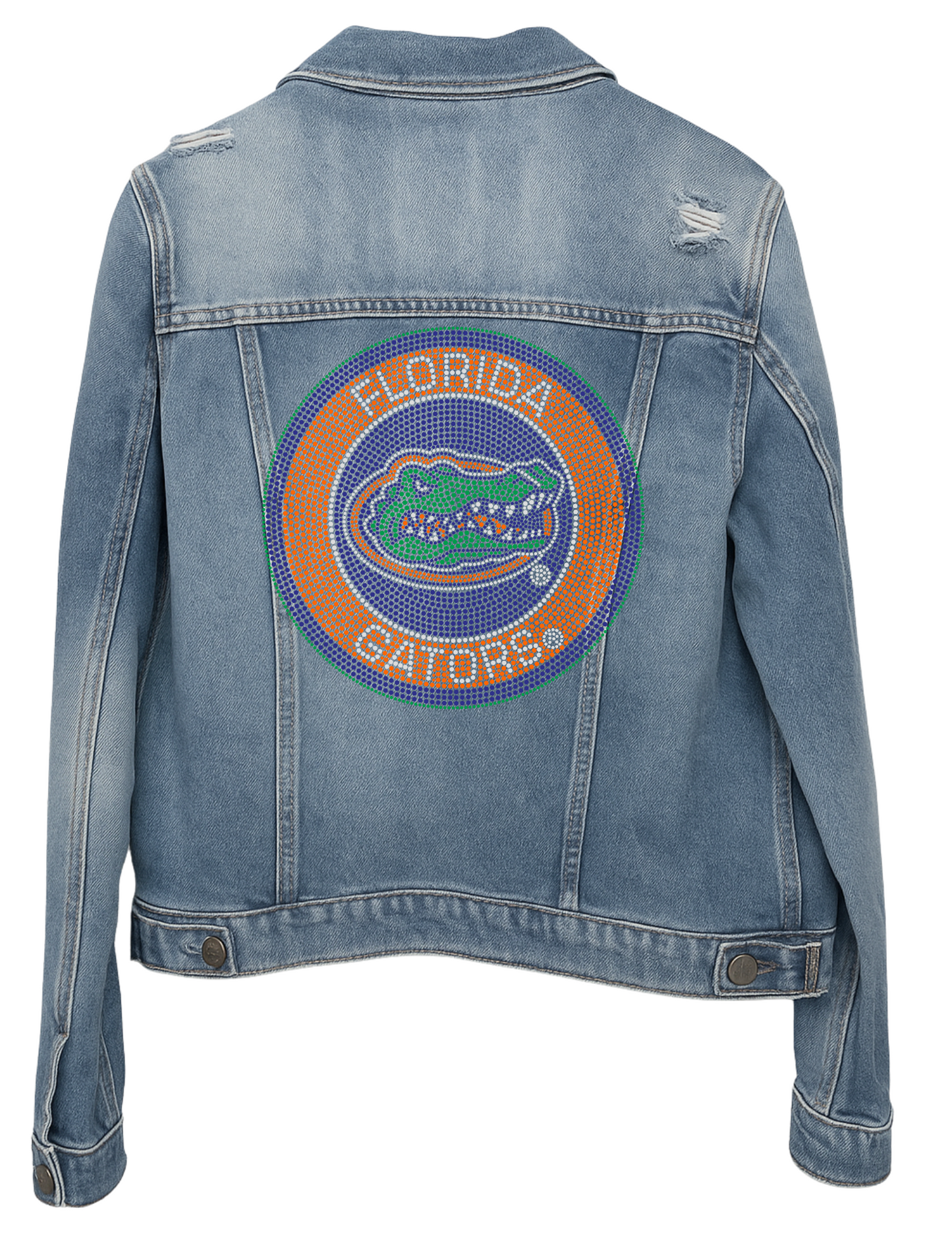 Licensed Game Day Jacket, Blue Denim, Circle Univ of Florida Gators