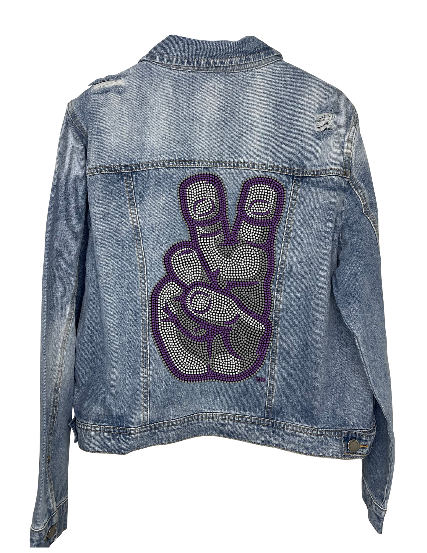 Licensed Game Day Jacket, Blue Denim, TCU Hand Mark