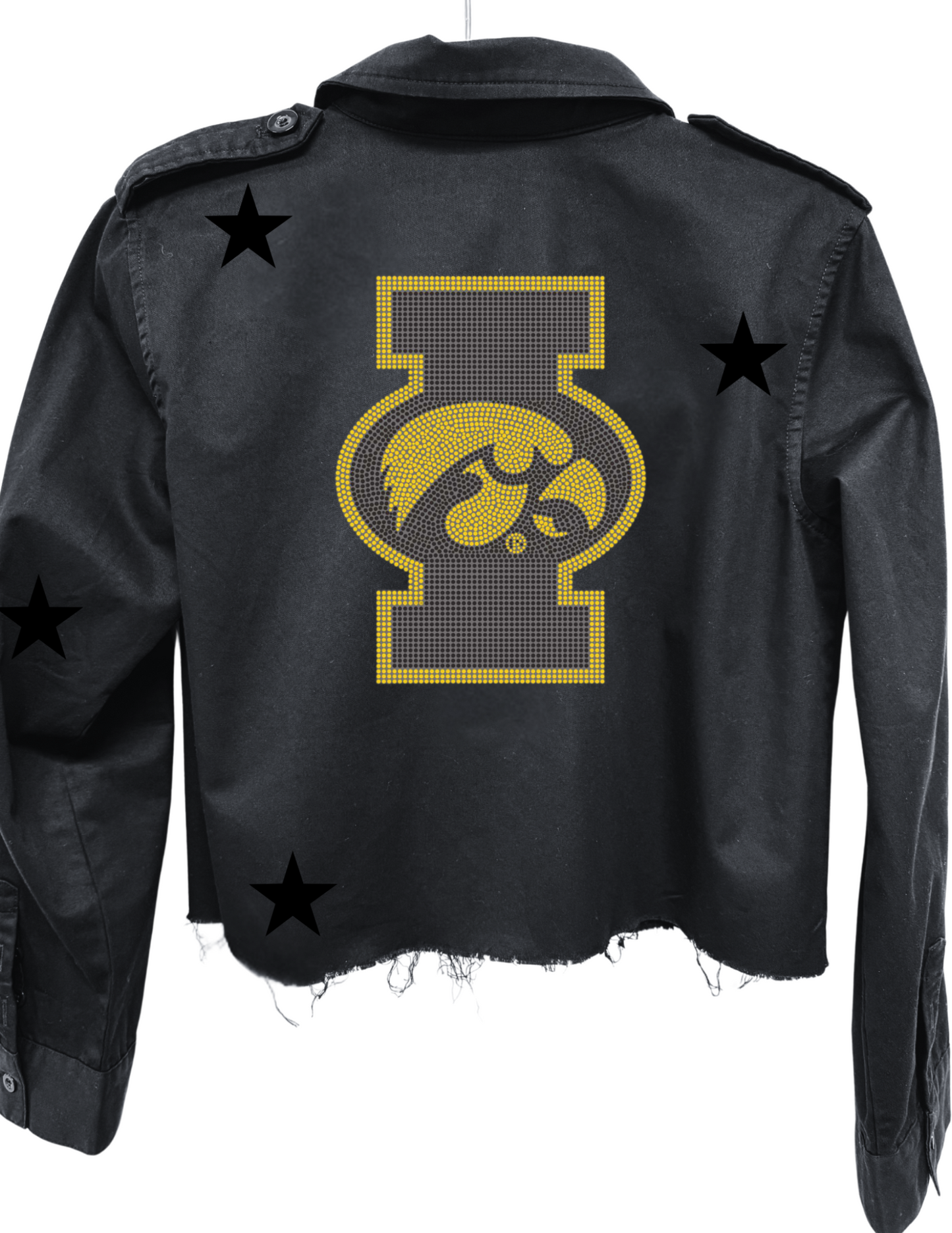 Licensed Game Day Shacket, Black, Univ of Iowa I