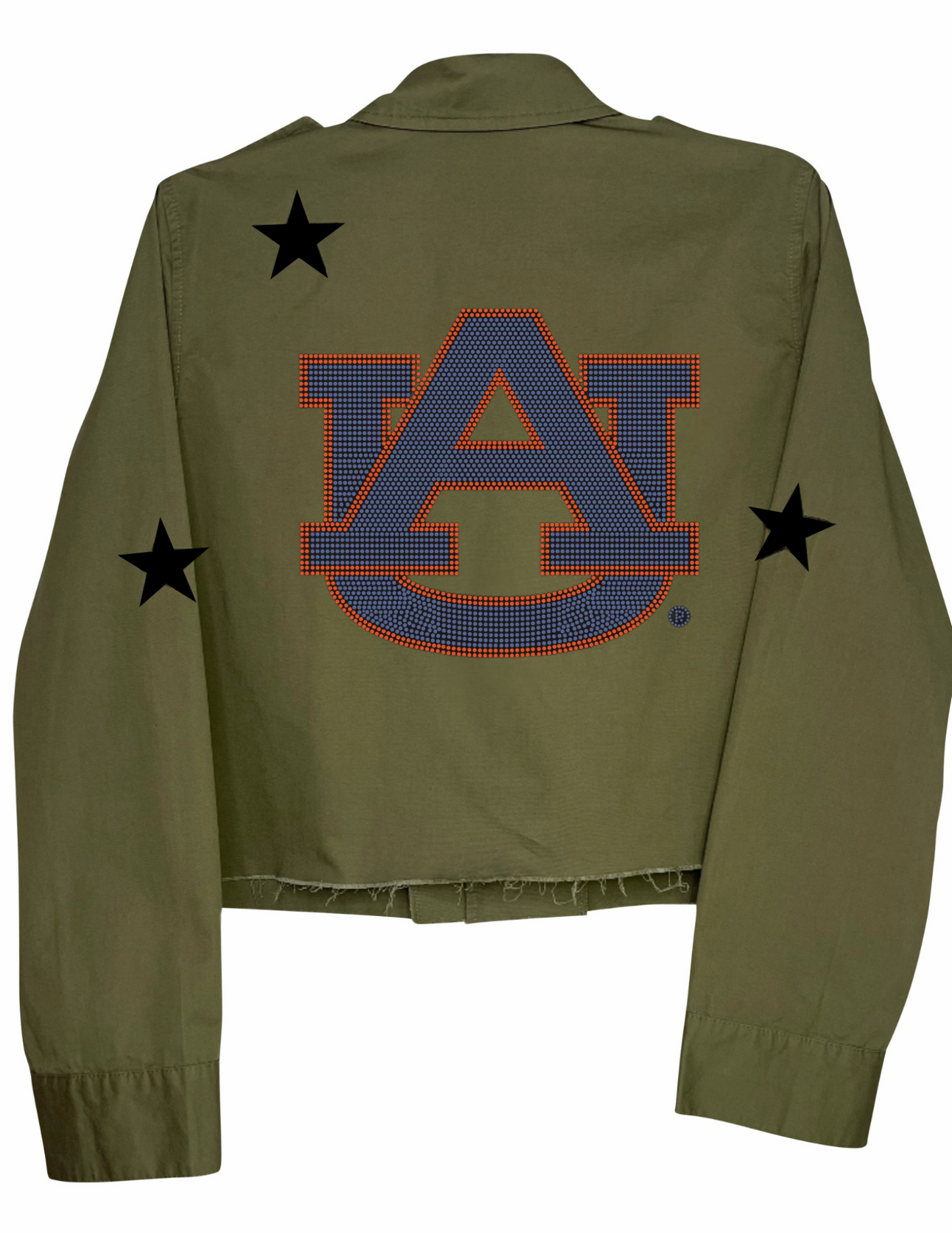 Licensed Game Day Shacket, Army Green, Auburn Univ Navy AU