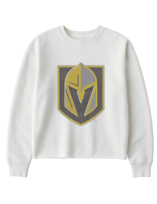 Licensed Game Day Sweatshirt, White, Vegas Golden Knights