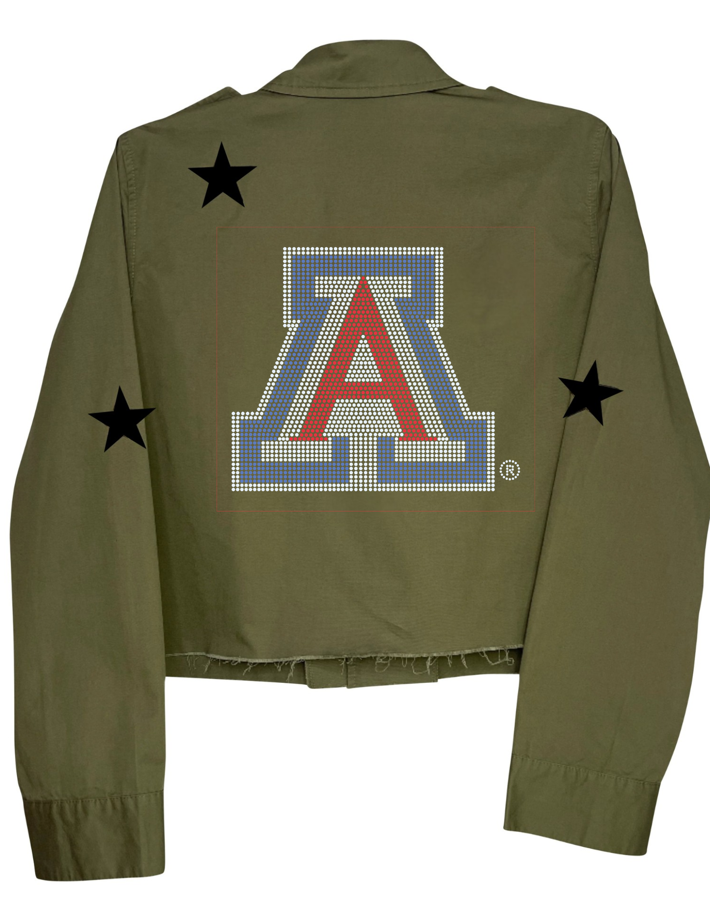 Licensed Game Day Shacket, Army Green, Univ of Arizona Block A