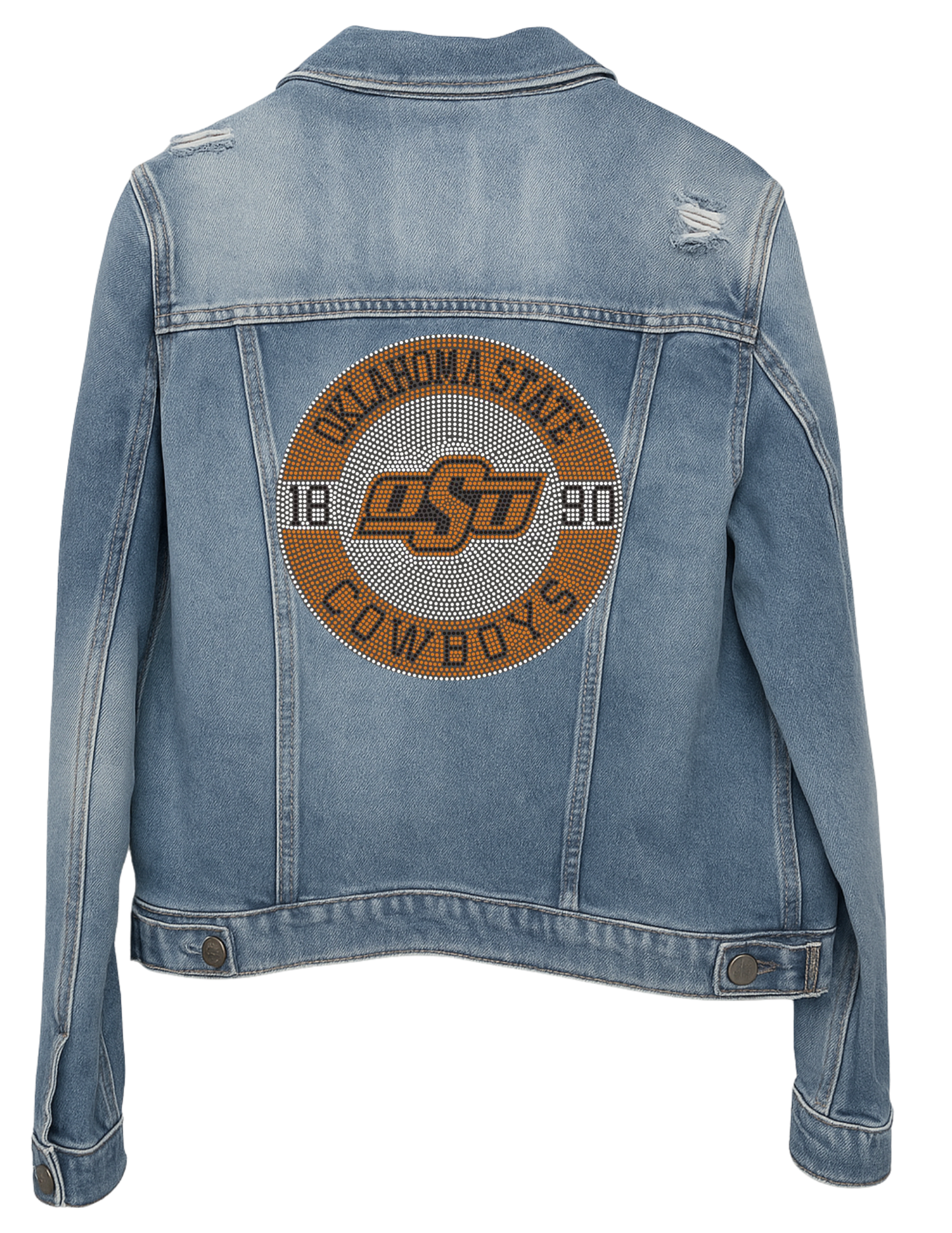 Licensed Game Day Jacket, Blue Denim, Oklahoma State Est 1890