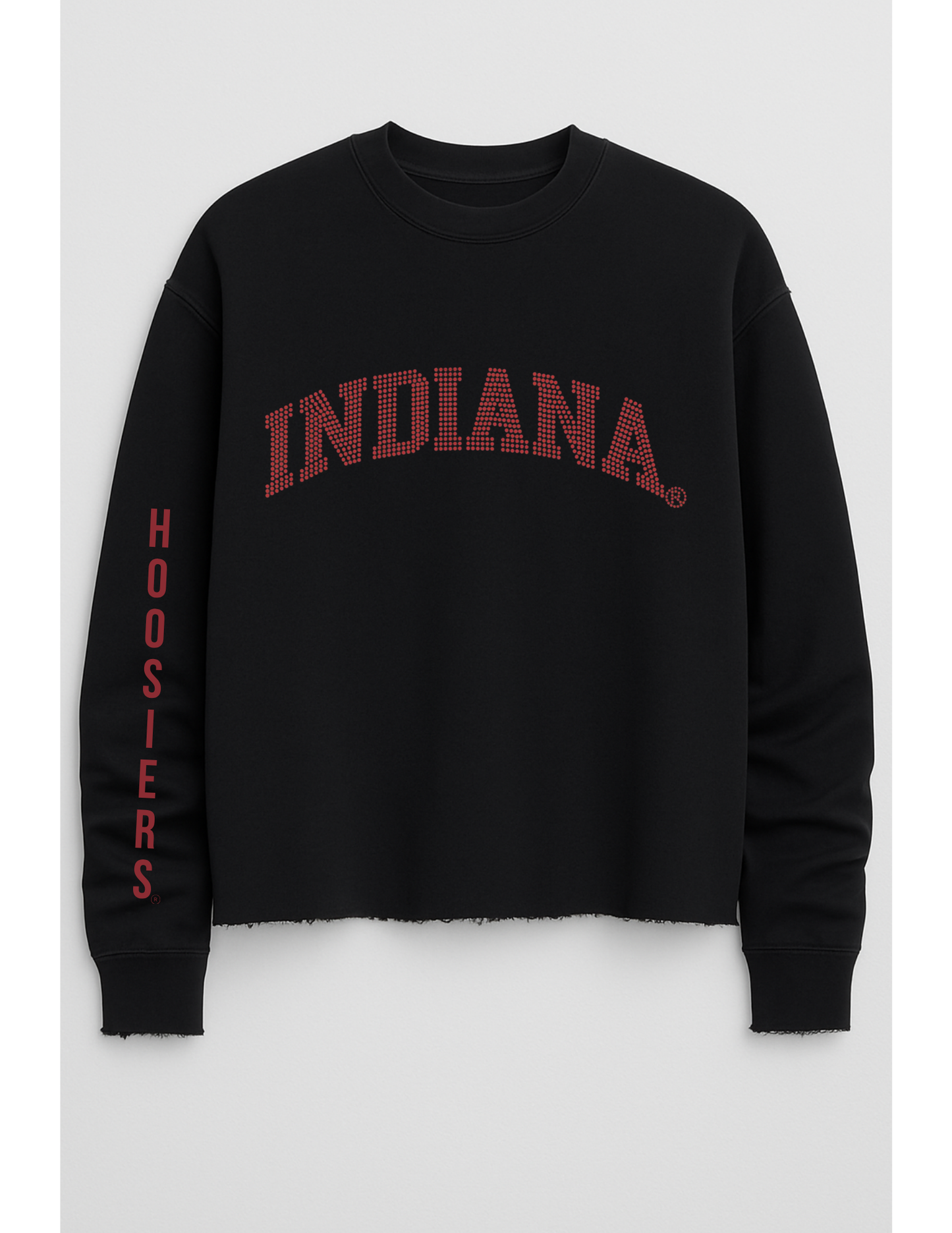 Licensed Game Day Sweatshirt, Black, Univ Indiana Curve