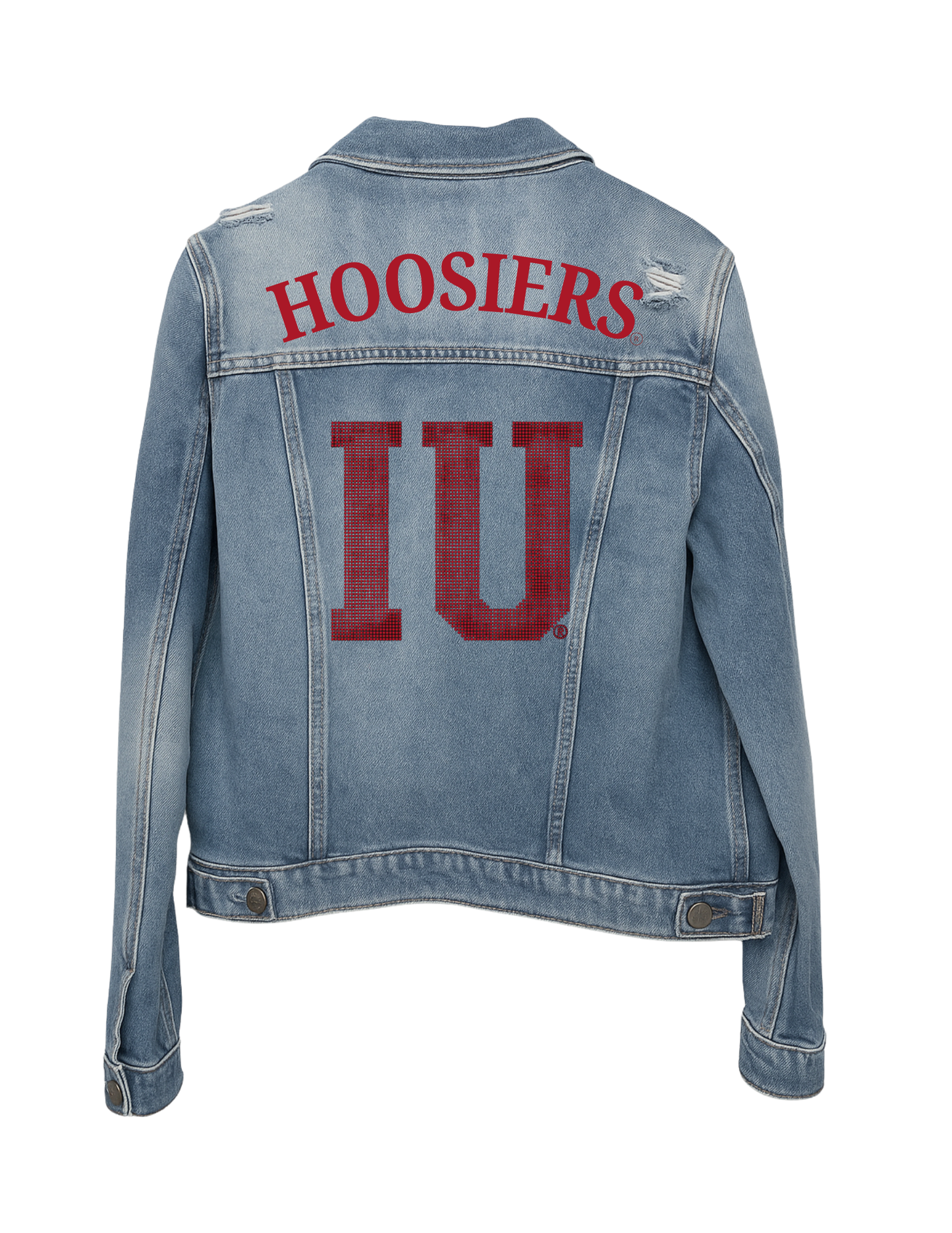Licensed Game Day Denim, Blue, Indiana Univ IU Hoosiers