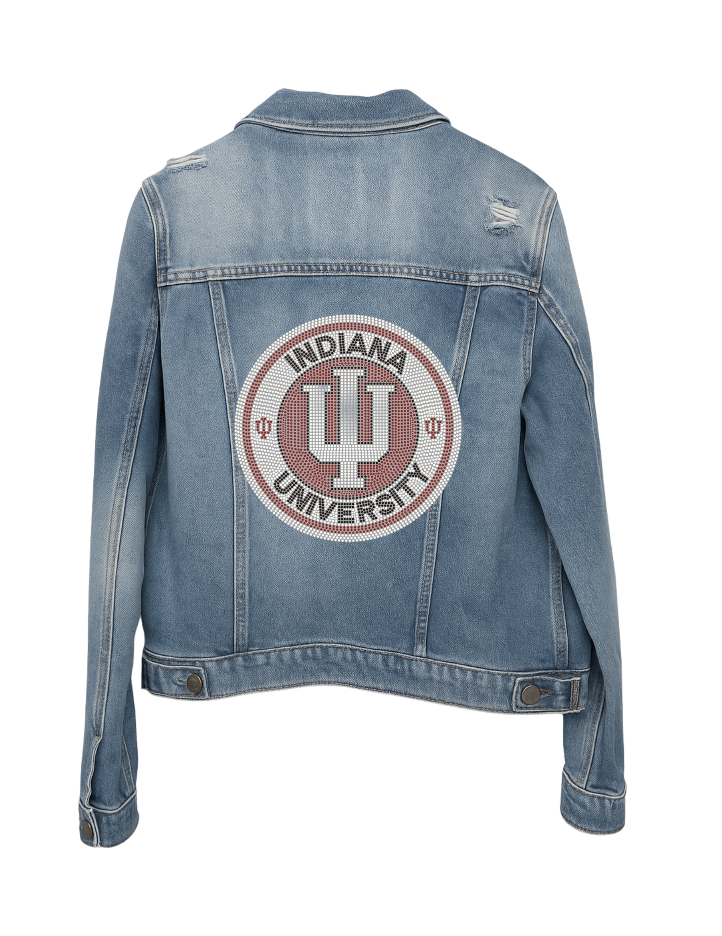Licensed Game Day Denim, Blue, Indiana Univ Circle