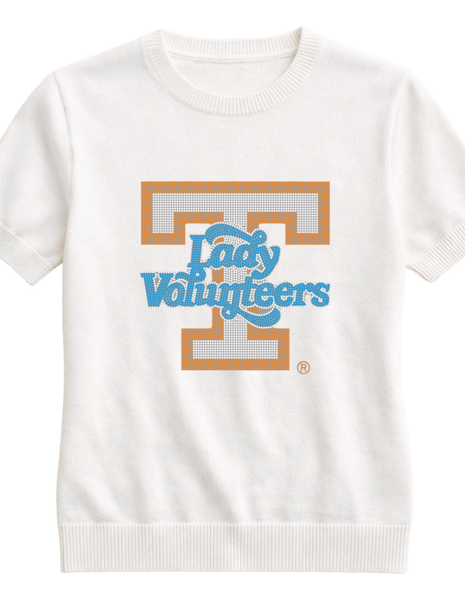 Tennessee Lady Volunteers T Ivory Short Sleeve Sweater