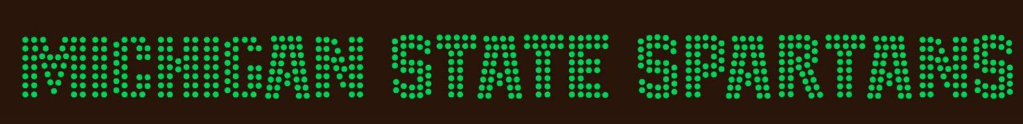 Game Day Appliqué, Crystal, Michigan State Spartans