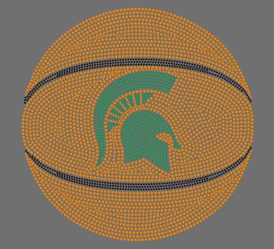 Game Day Appliqué, Crystal, Michigan State Basketball