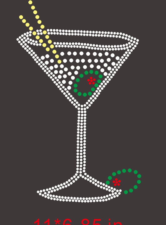 Custom Applique, Martini Glass - Rochelle M