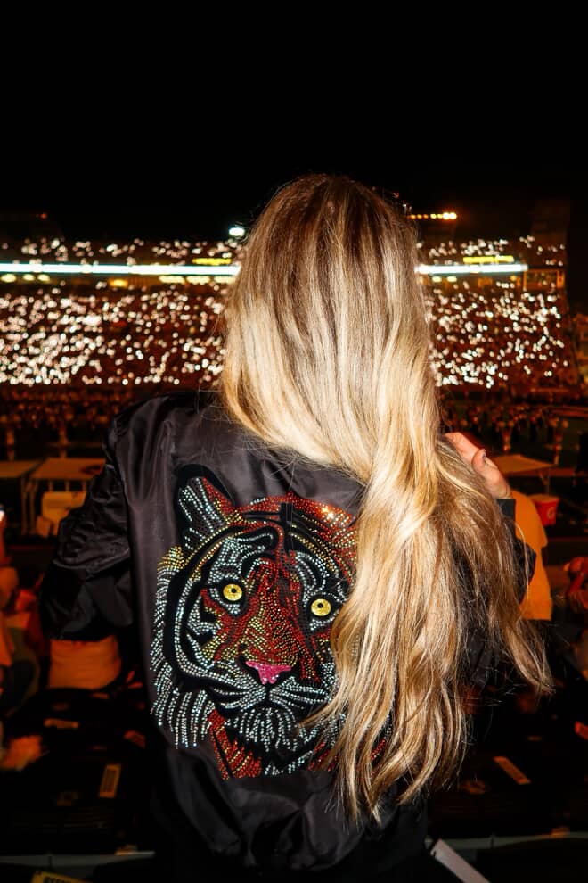 Jacket, Black Bomber, Tiger Face